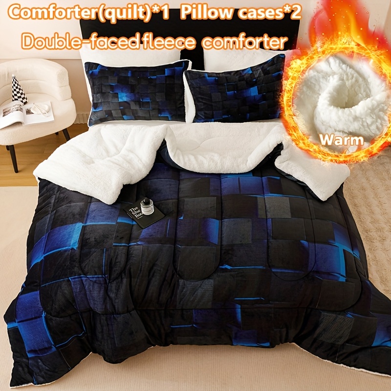 1pc Luxury Thickened Plush Blanket