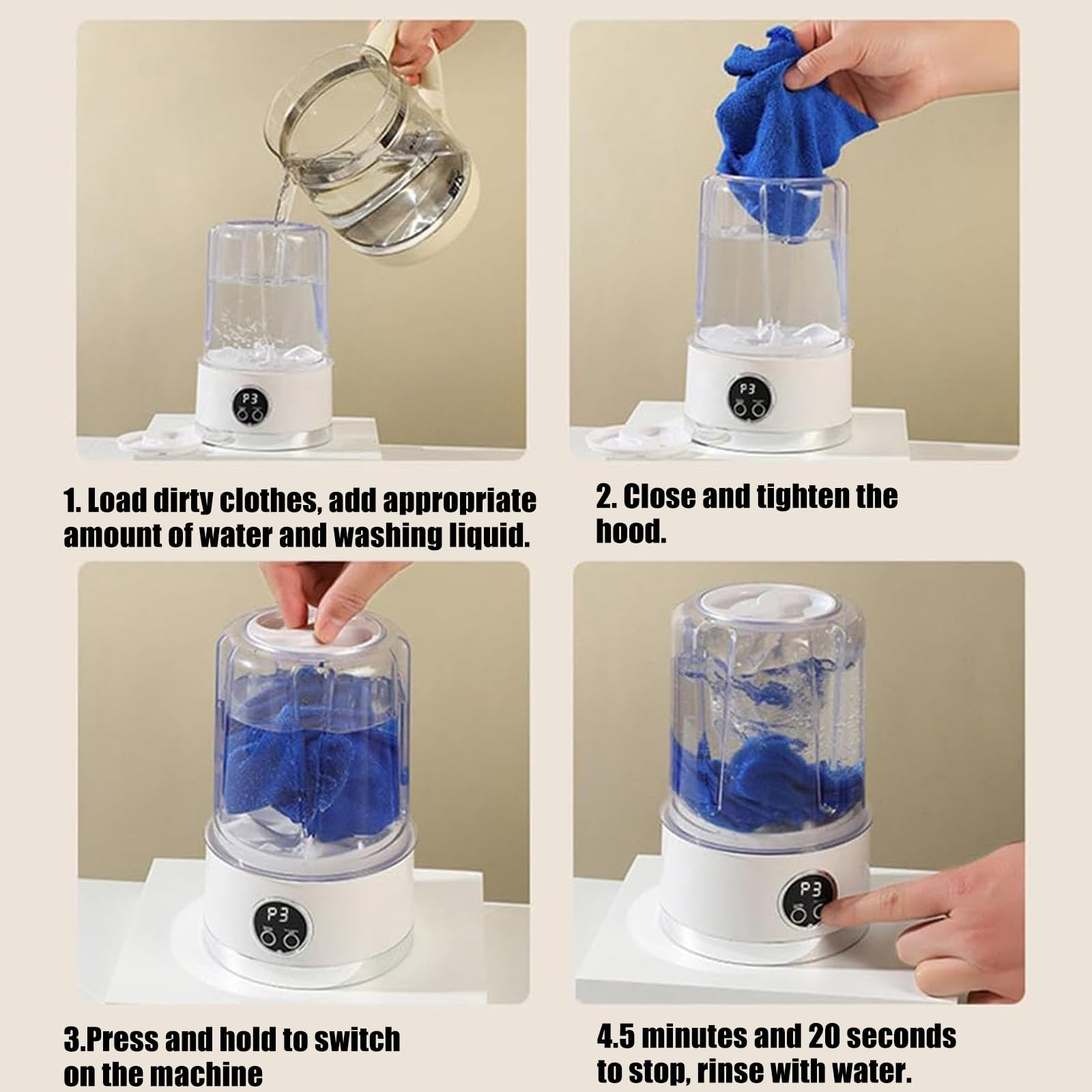 Mini underwear washing machine