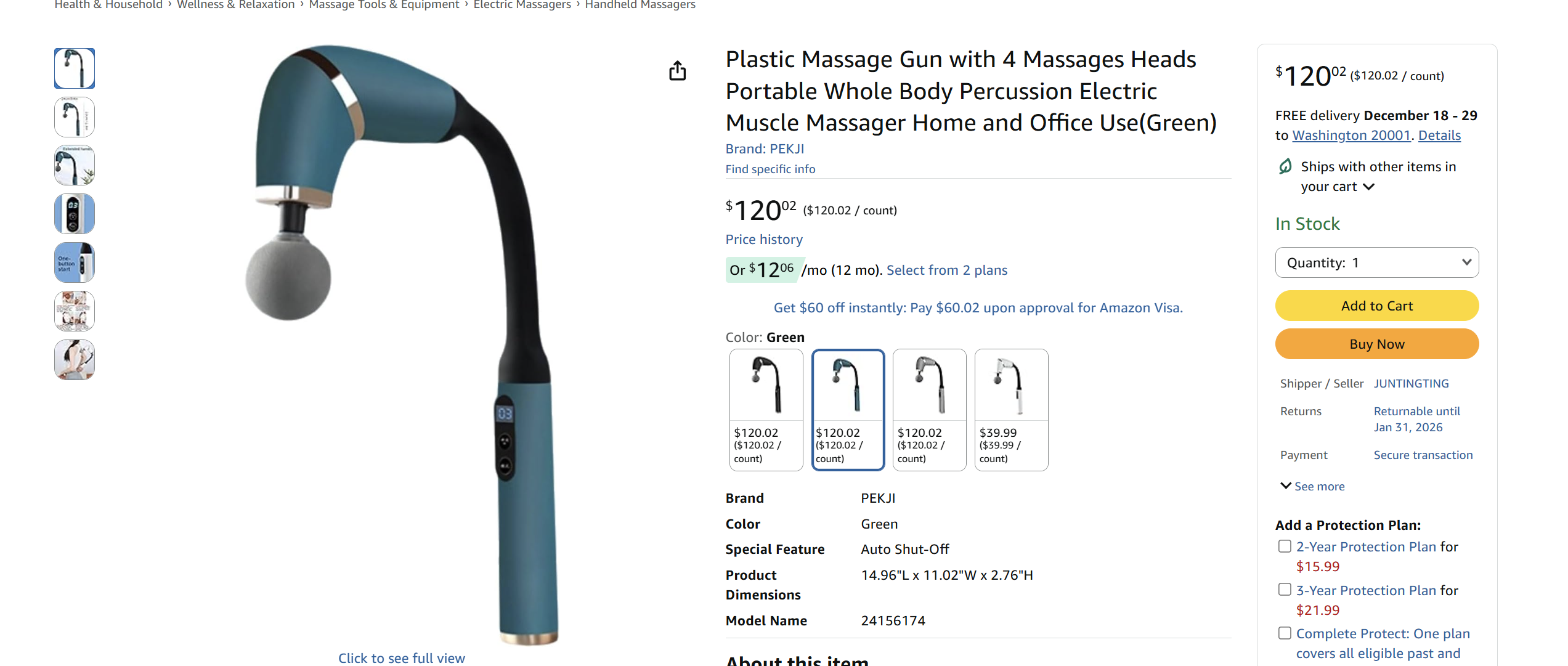 Plastic Massage Gun