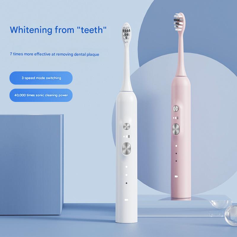 Sonic Electric Toothbrush for Adults with Wireless Charging & UV Sanitizer
