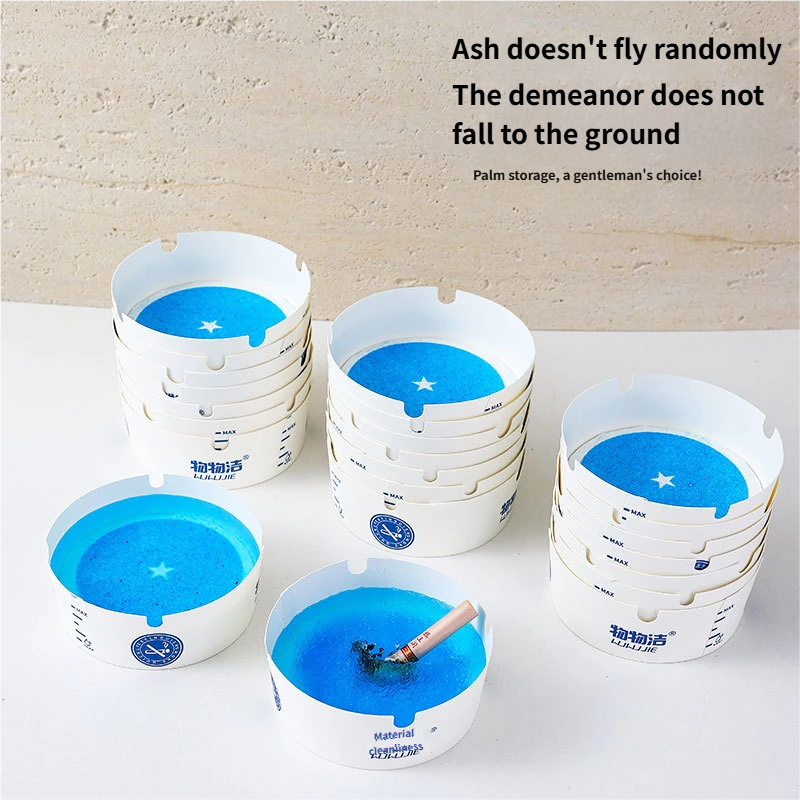 Disposable effervescent ashtrays