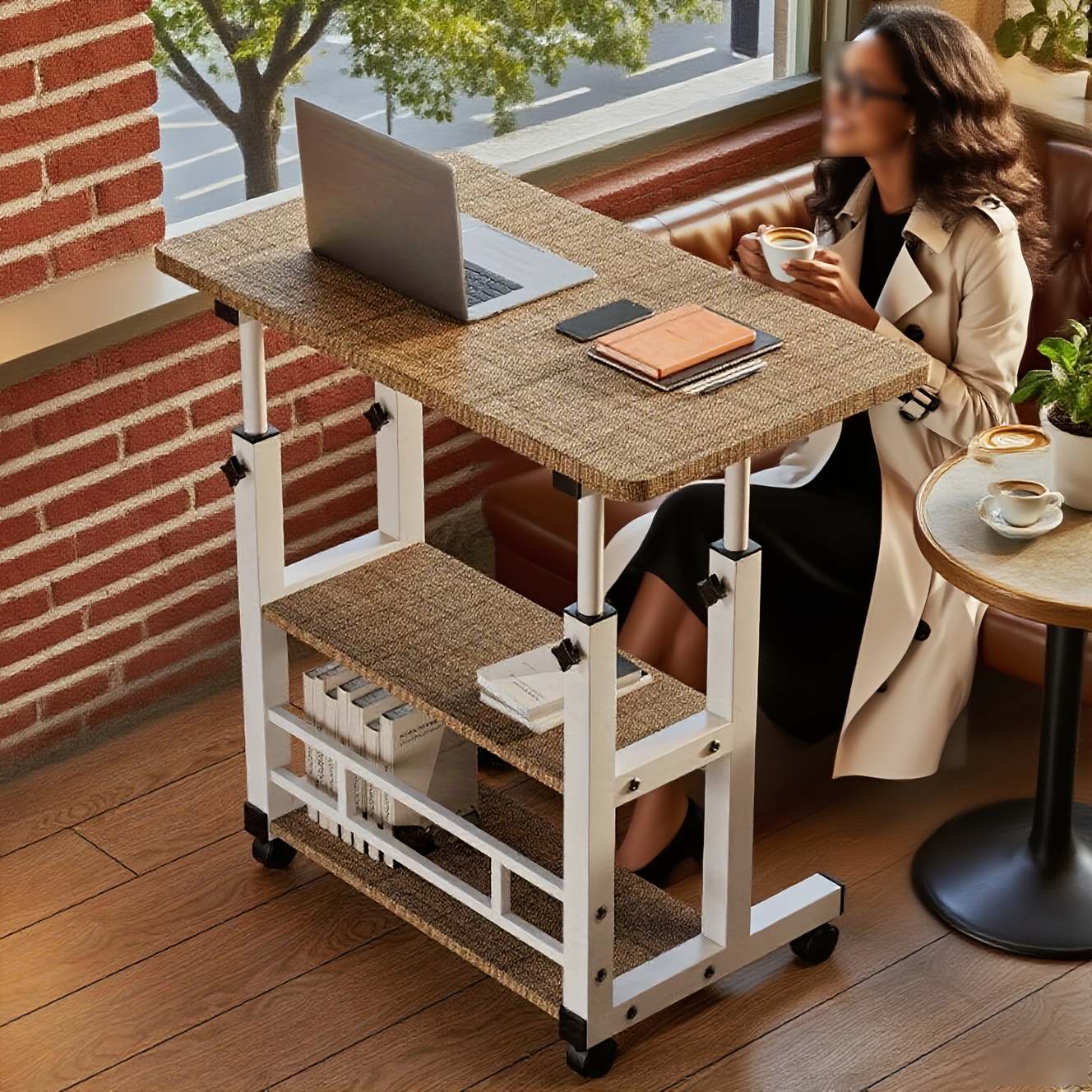 Heavy-Duty Metal Folding Desk