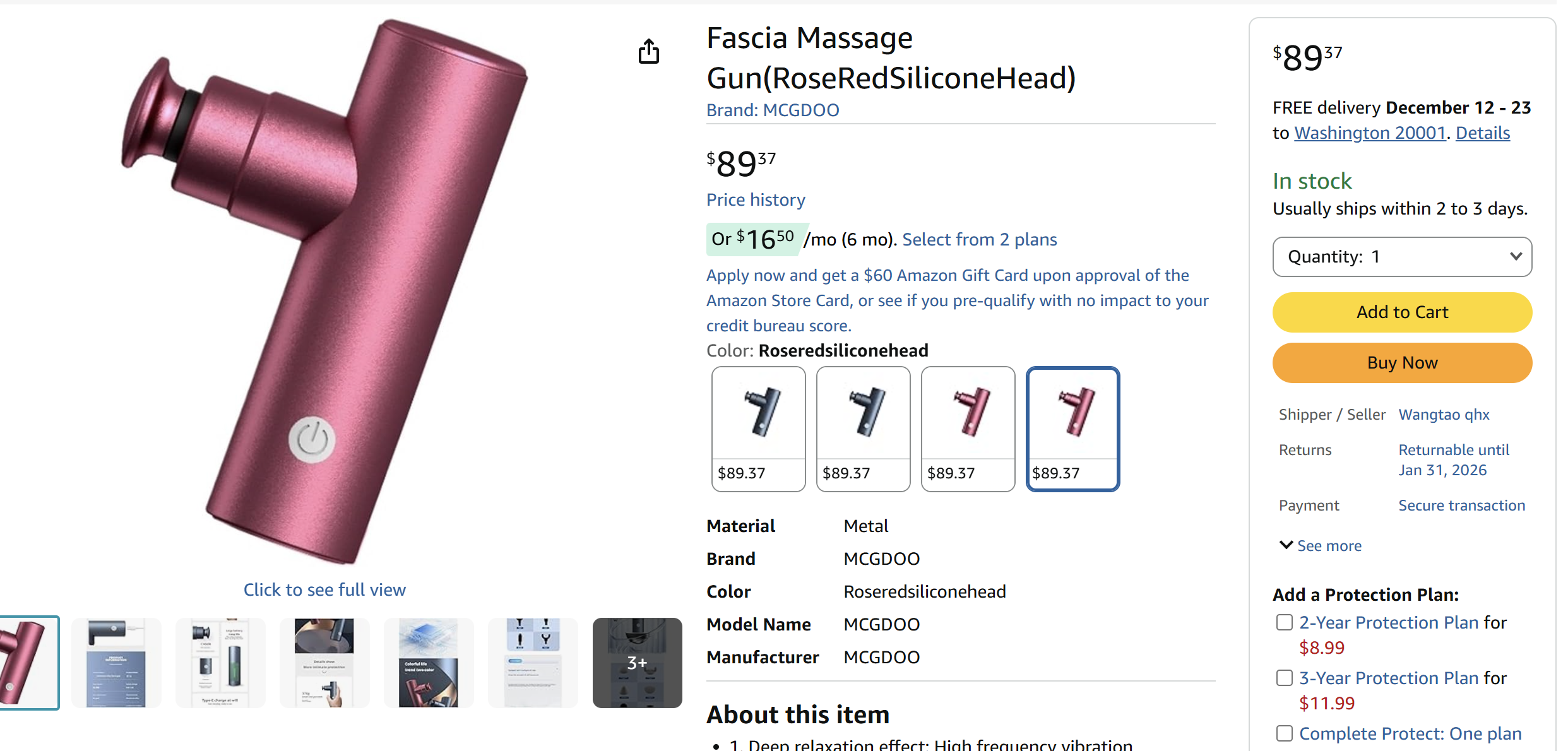 Aluminium Mini Massage Gun  