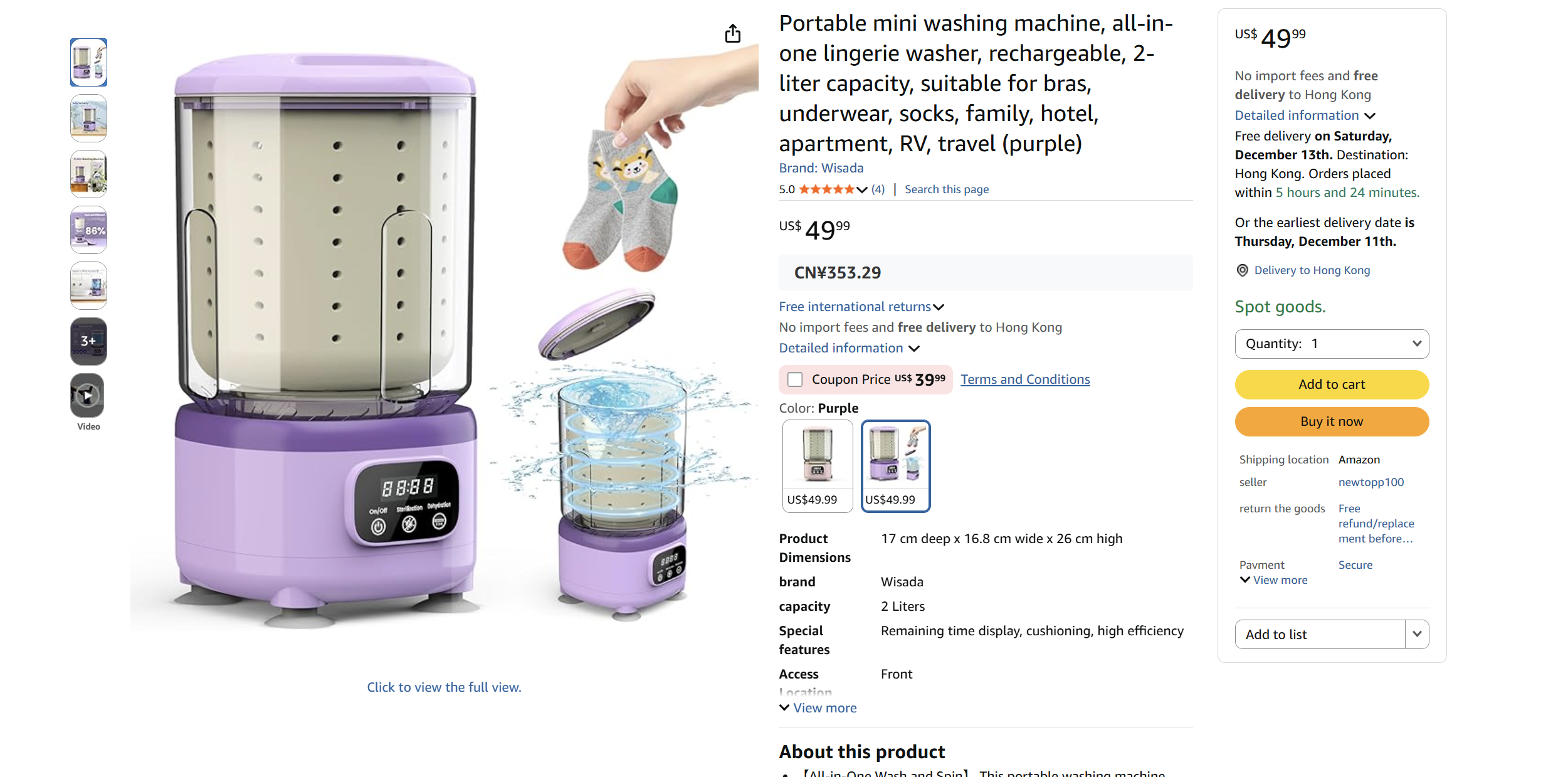 Detachable Mini Washing Machine