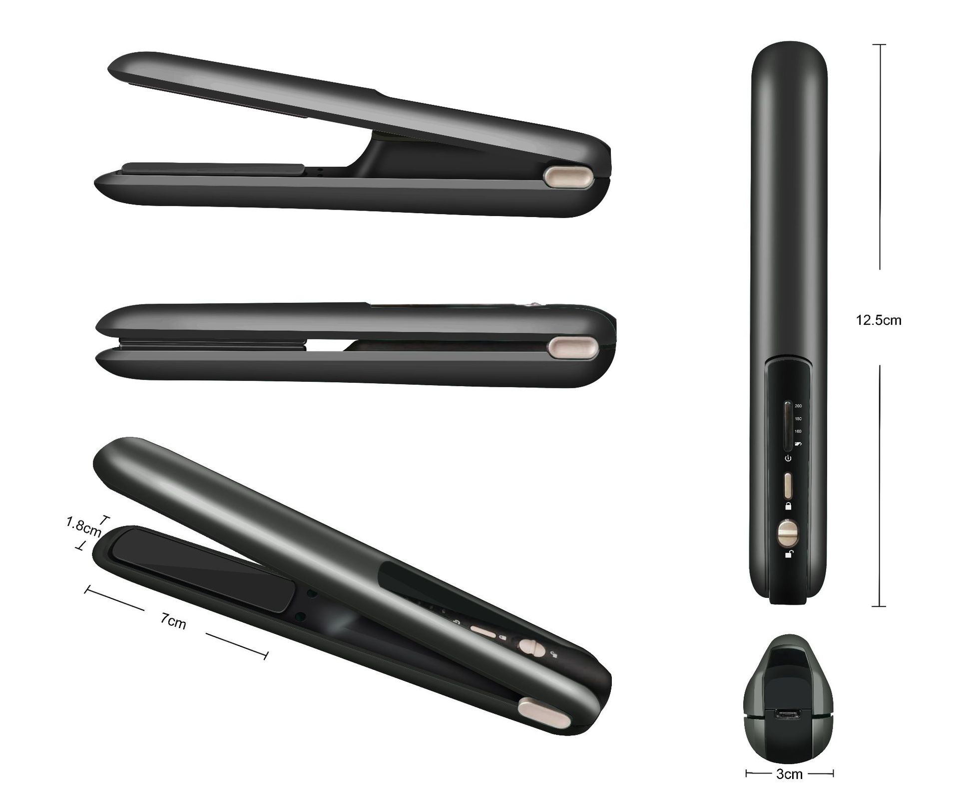 Radio clamp straight roll dual-purpose