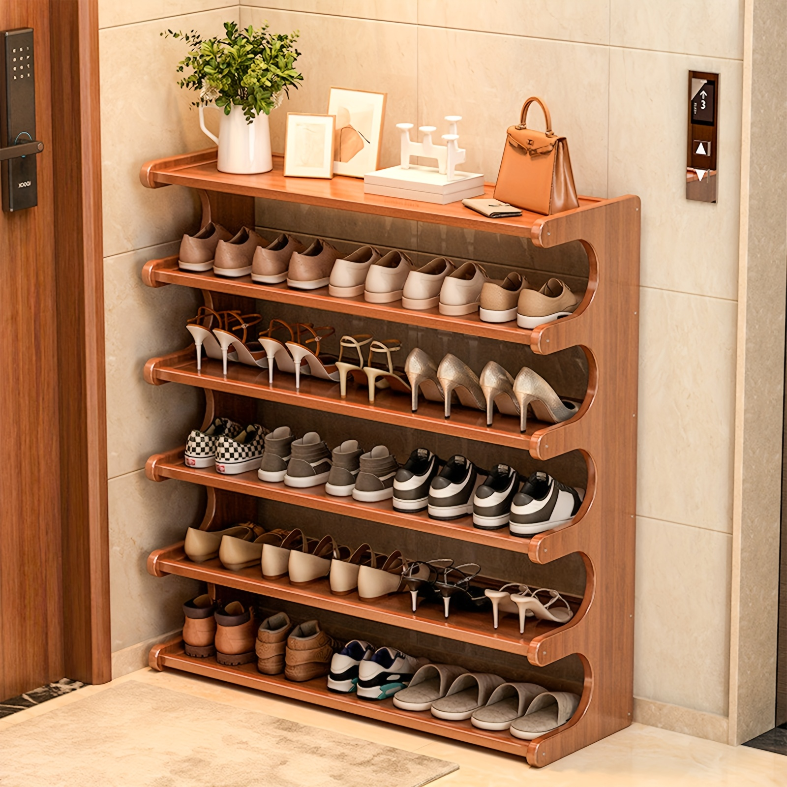 Bamboo Shoe Rack