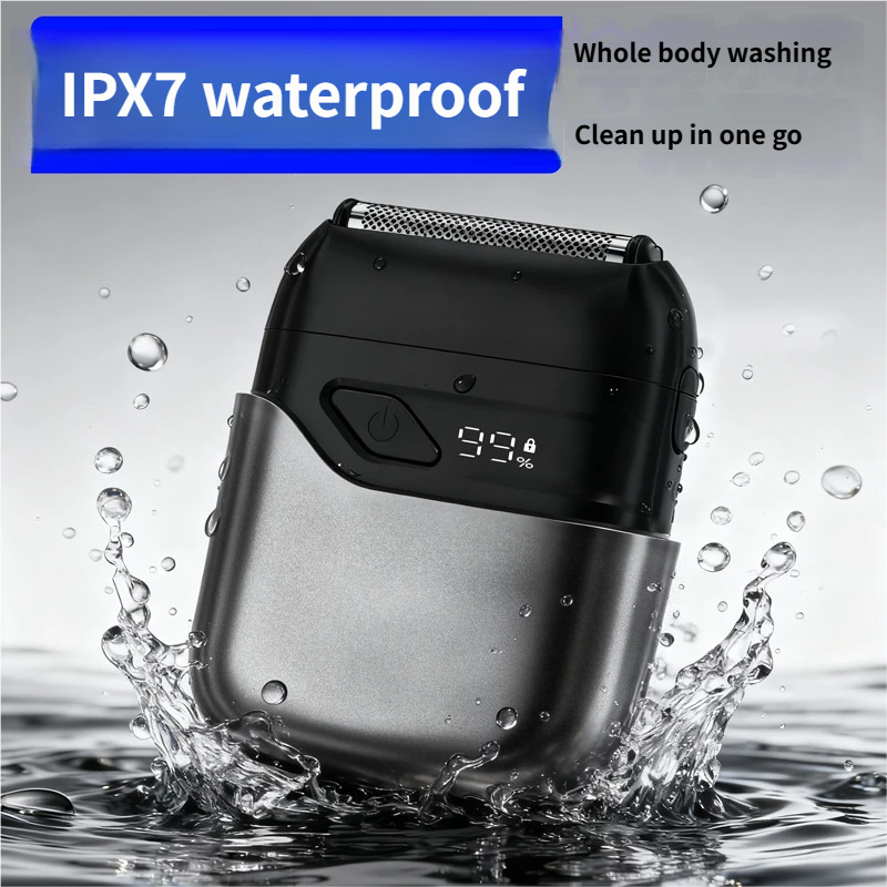 Quick-Charge Mini Automatic Waterproof Electric Shaver for Home Use