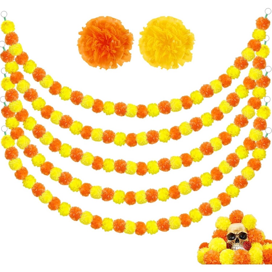 5 piece 5ft Marigold garnish