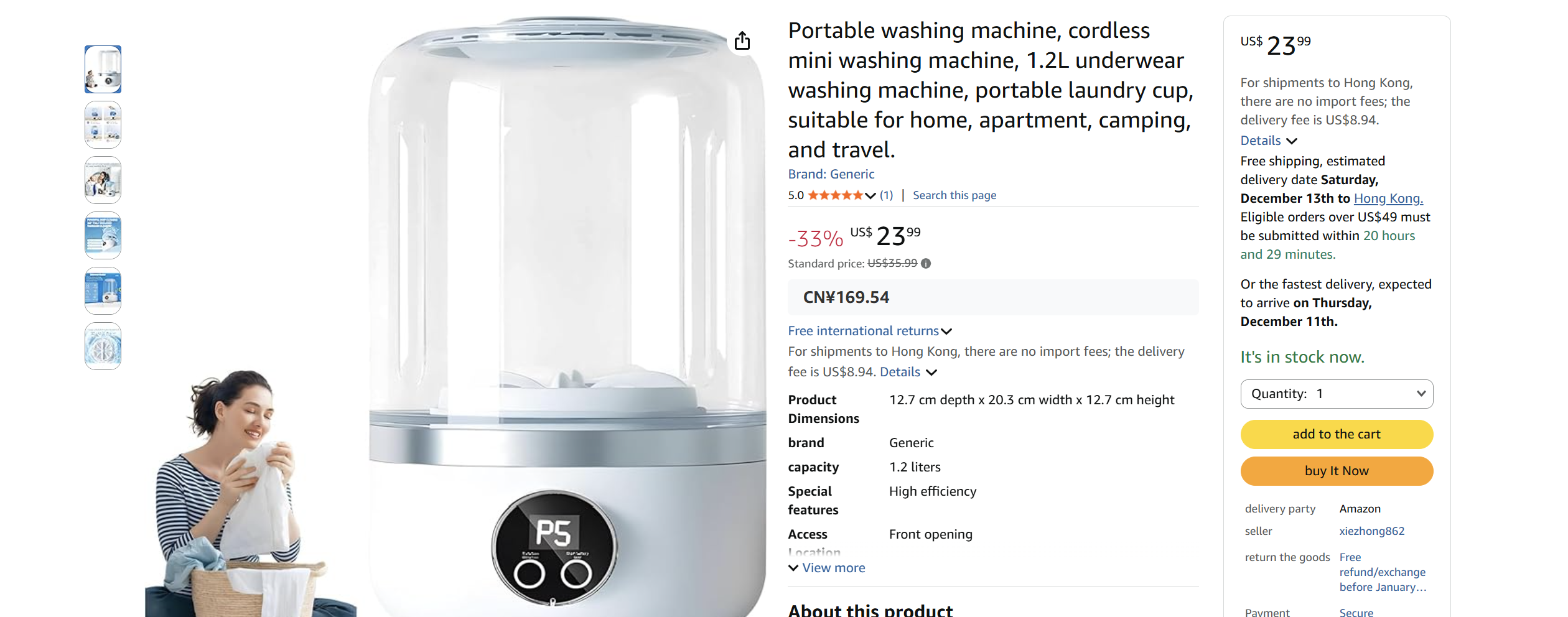 Mini underwear washing machine