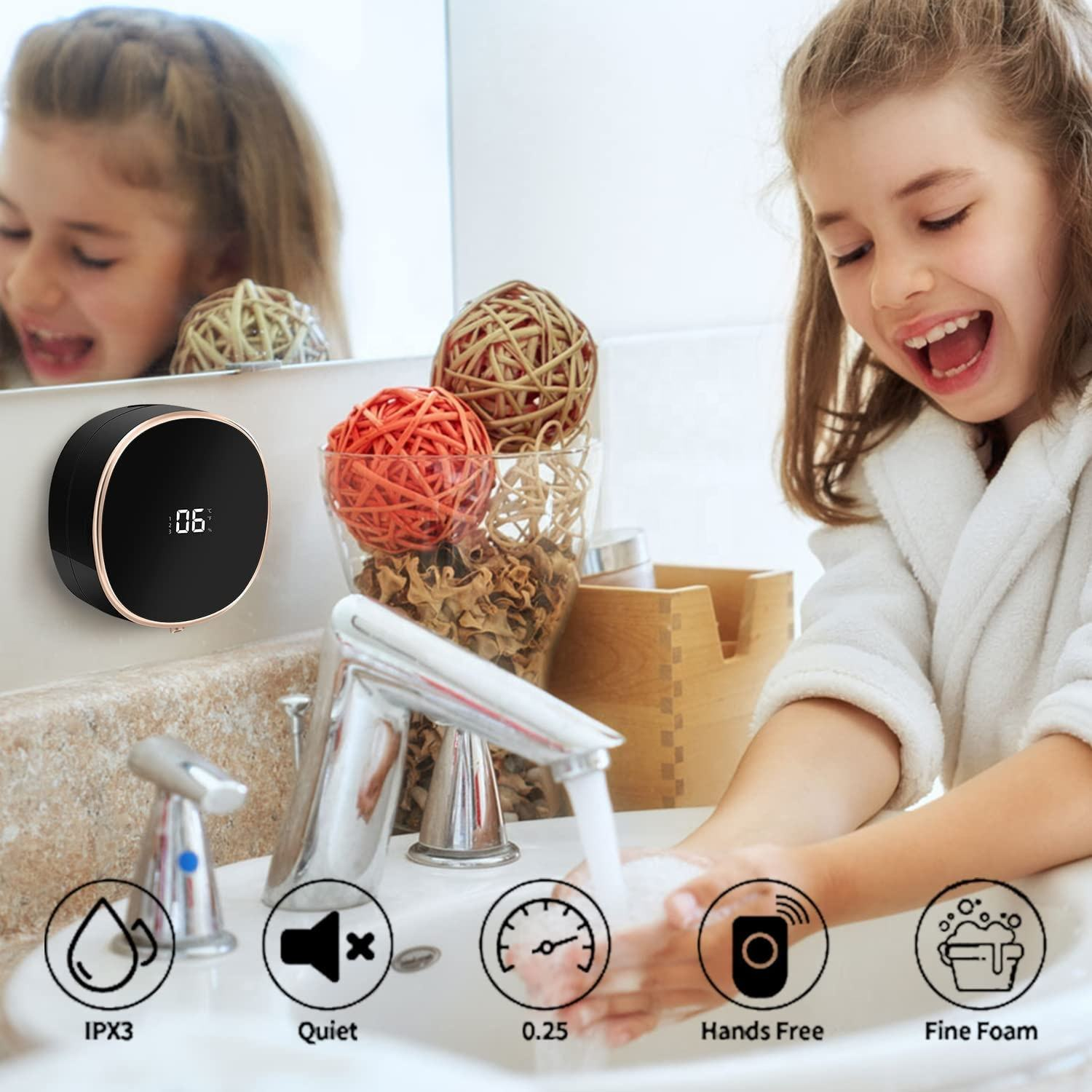 Automatic Soap Dispenser Liquid Bathroom