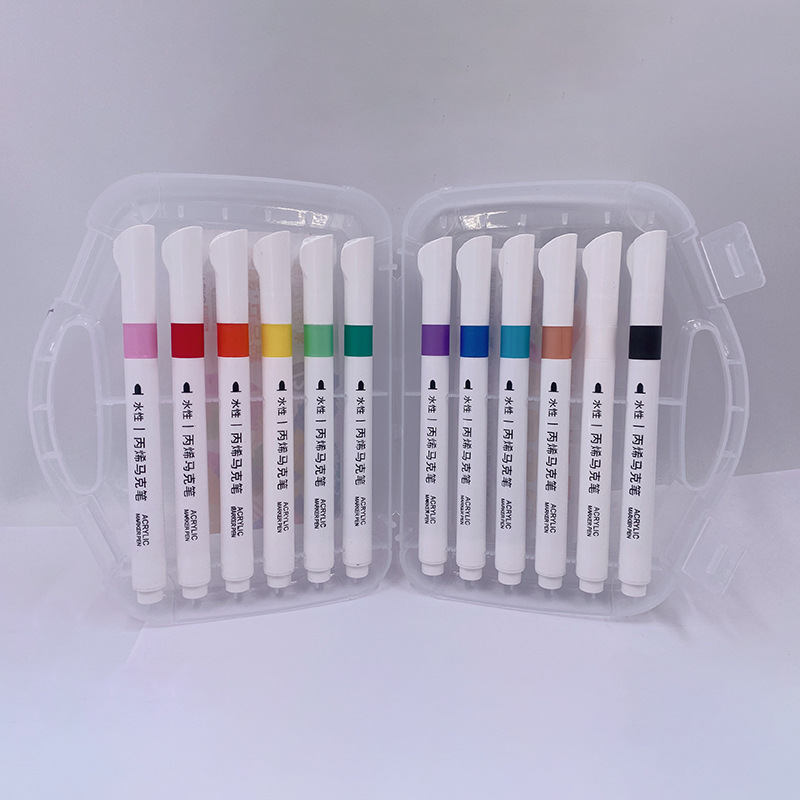 12/24-colour acrylic marker pens