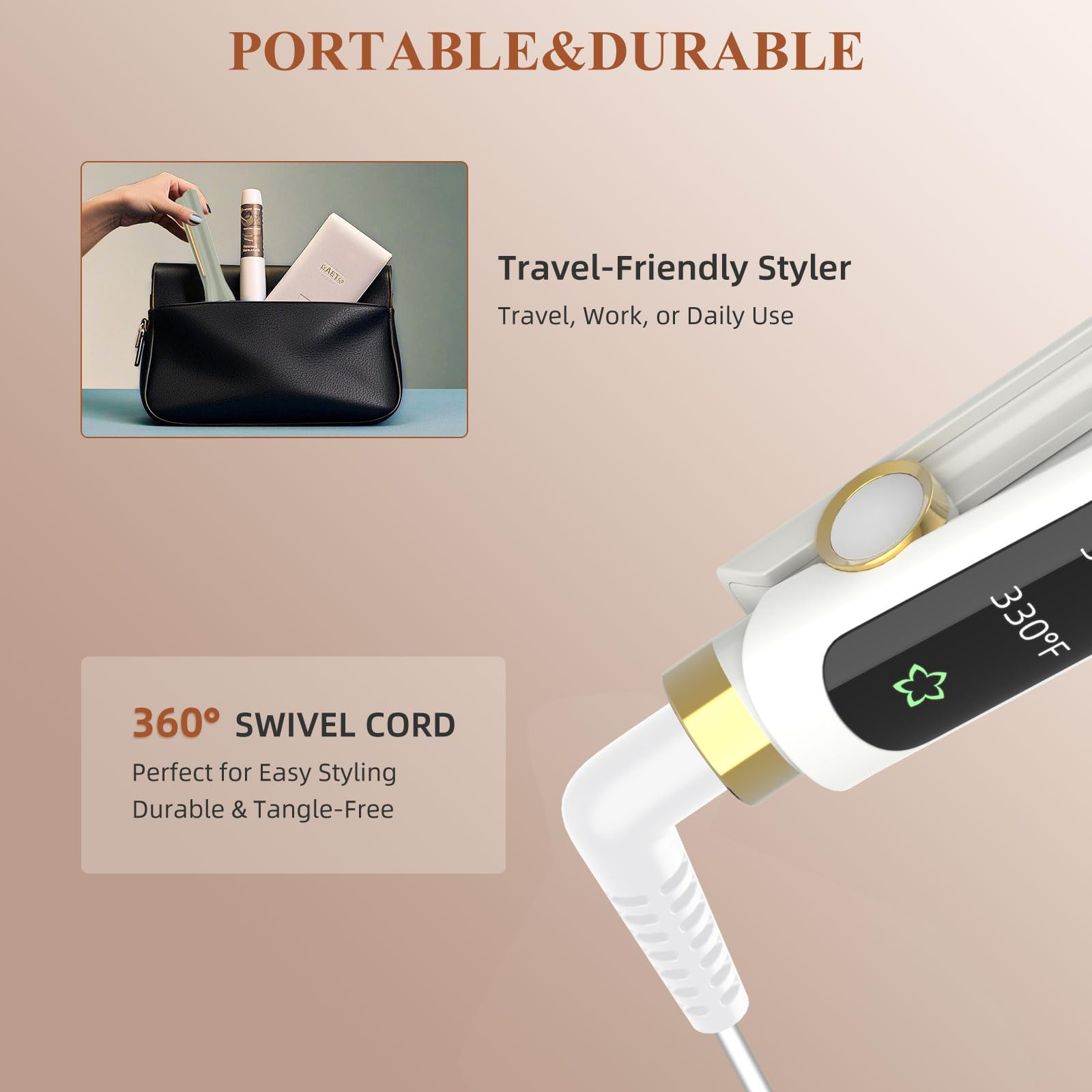 Advanced Hair Straightener (Hot Water Tech, Portable)