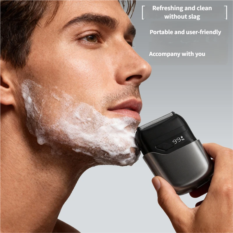 Quick-Charge Mini Automatic Waterproof Electric Shaver for Home Use