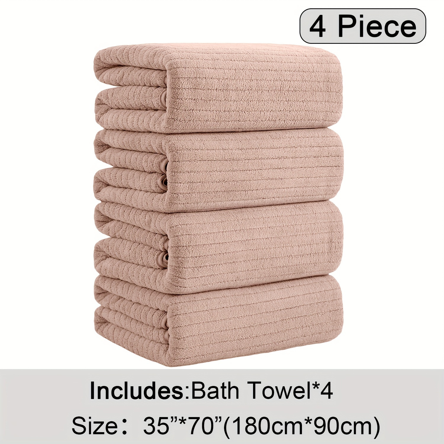 4 Pack XL Bath Towels