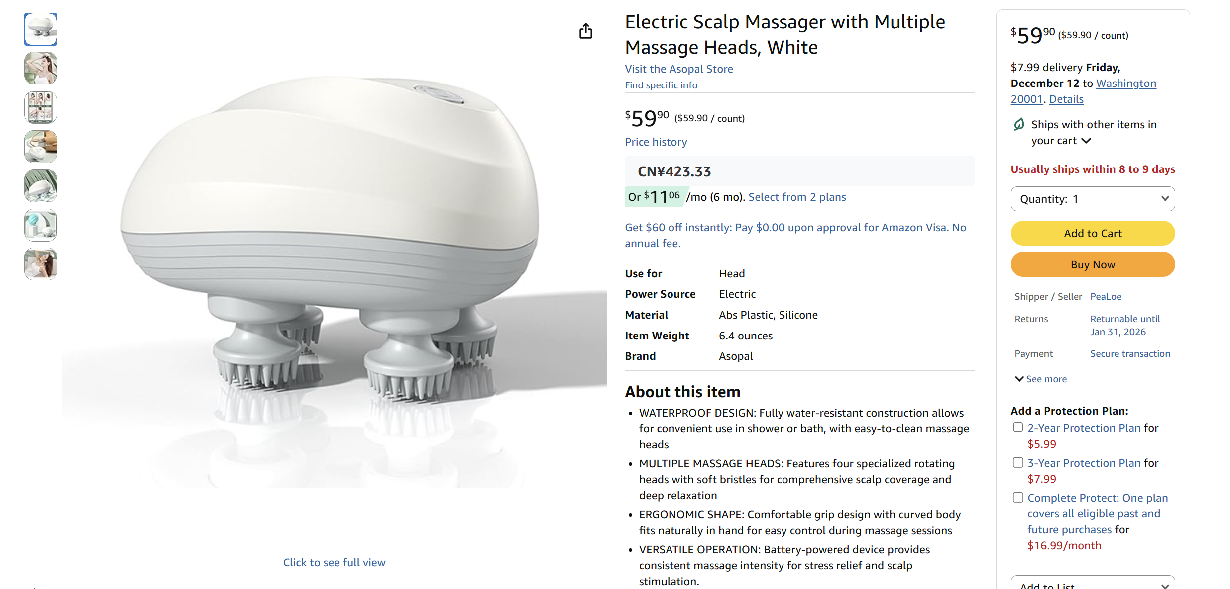 Electric Scalp Massager