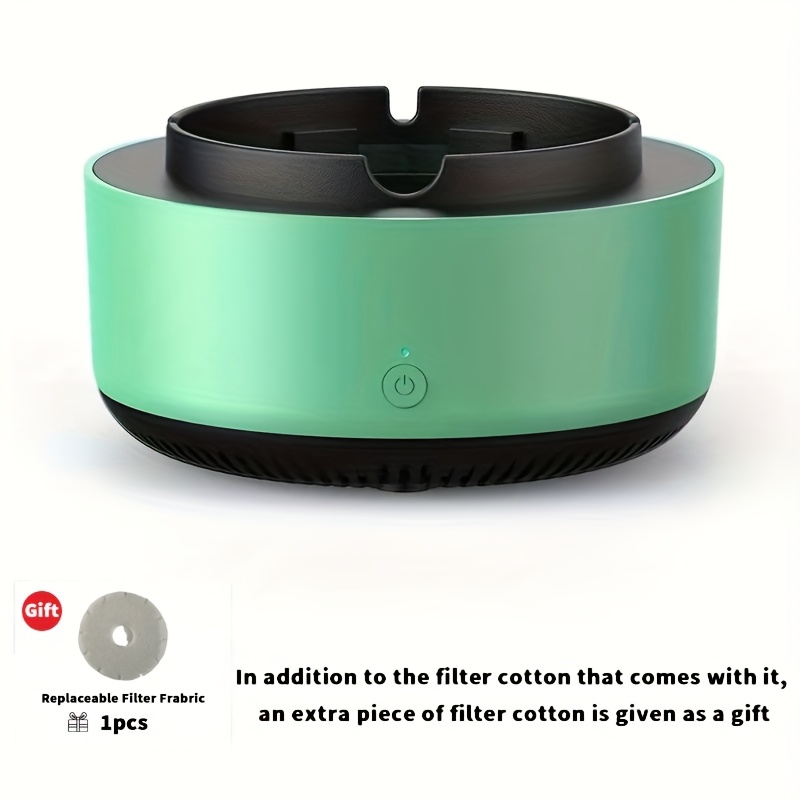 1pc Smart Smoke-Free Ashtray with Odor Eliminator