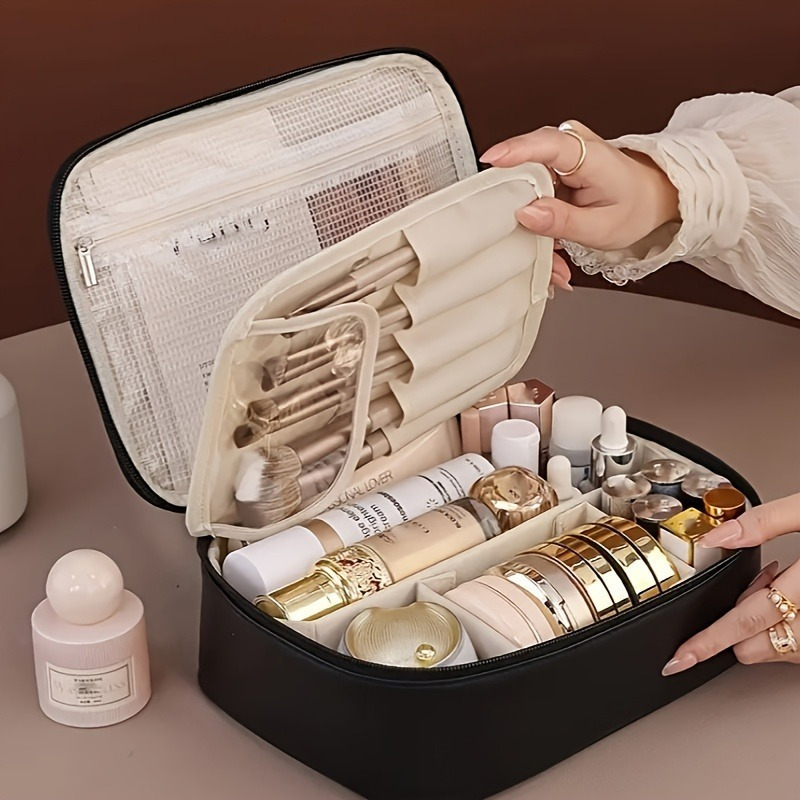 Multi-layer large-capacity detachable makeup bag
