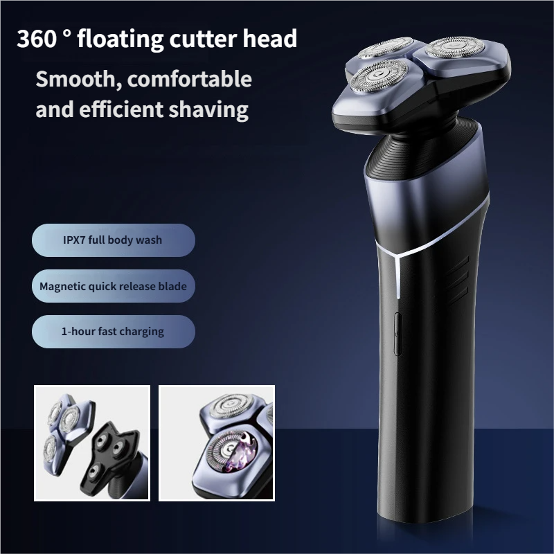 3-in-1 Shaver with Hair Clipper and Nose Trimmer