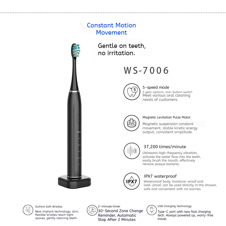 Magnetic levitation electric wireless charging electric toothbrush