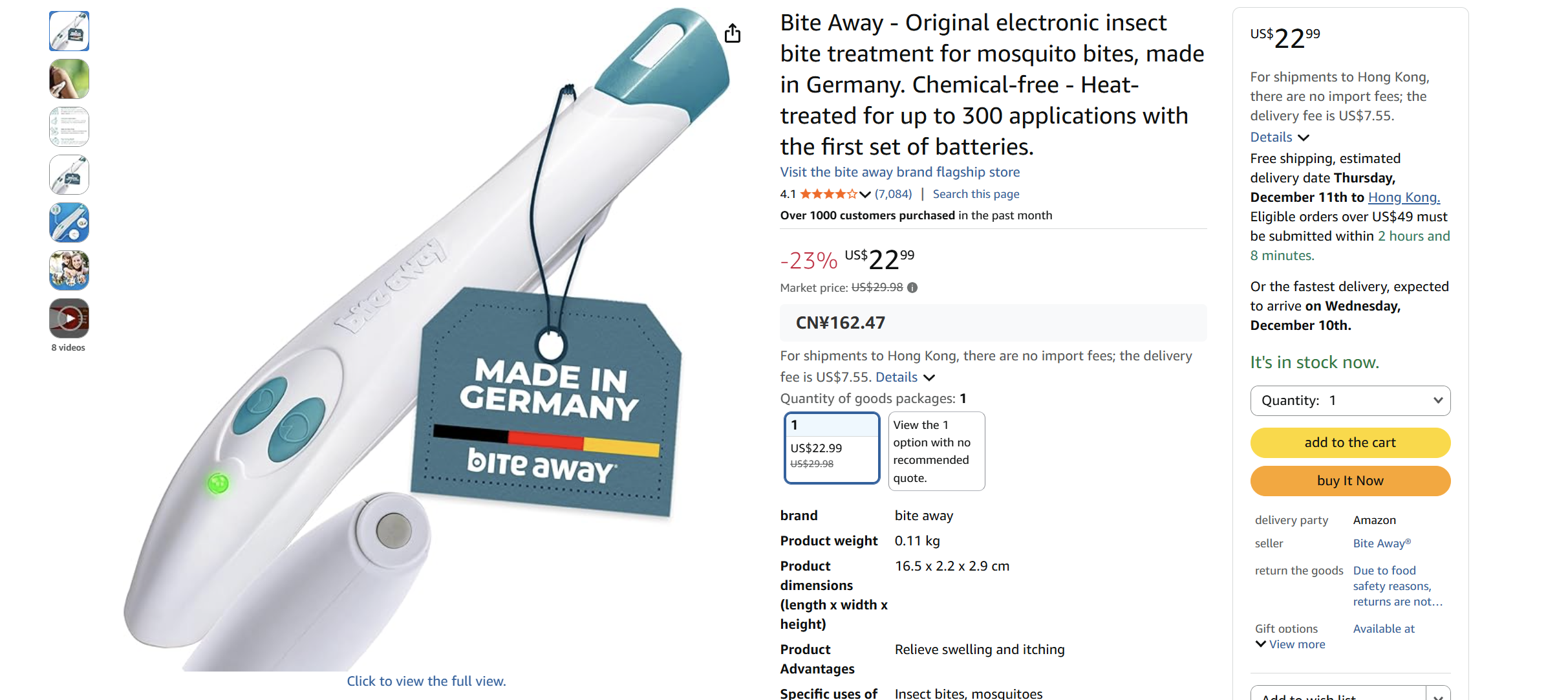 Mosquito Bite Relief Device