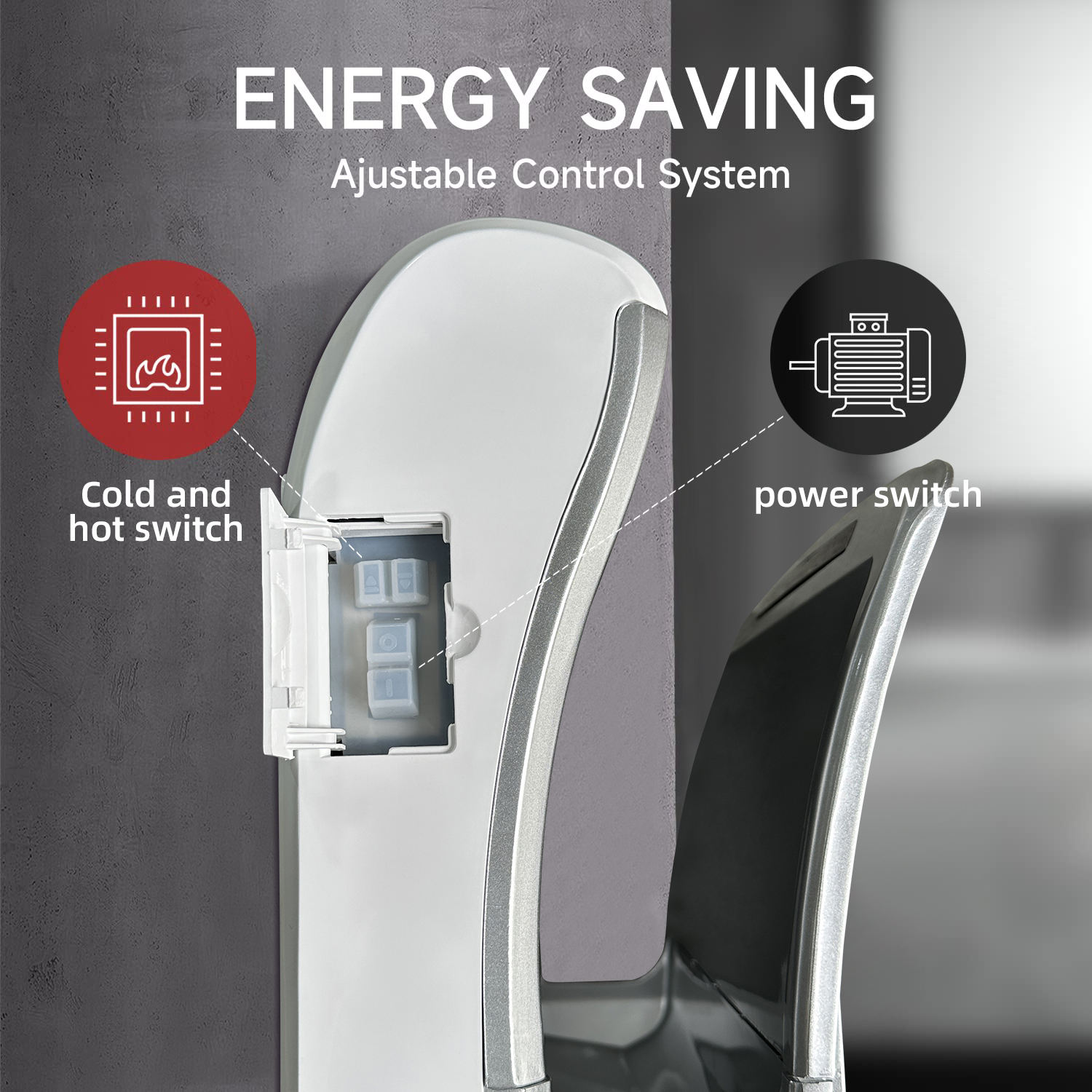 High-speed jet hand dryer