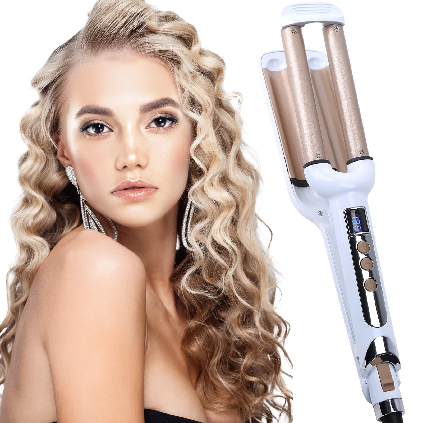 5-in-1 Auto Styler: Straighten, Curl, Water Ripple