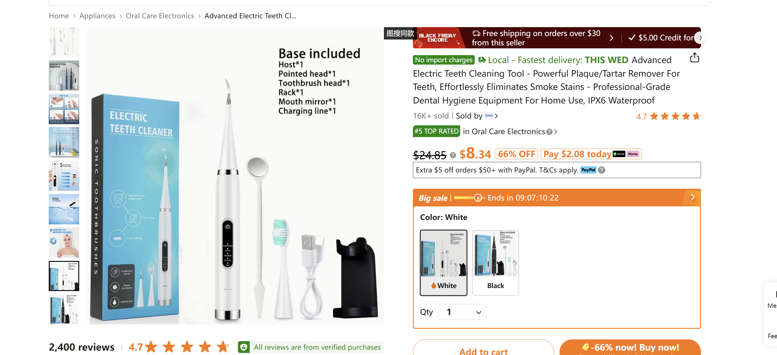 Advanced Electric Teeth Cleaning Tool