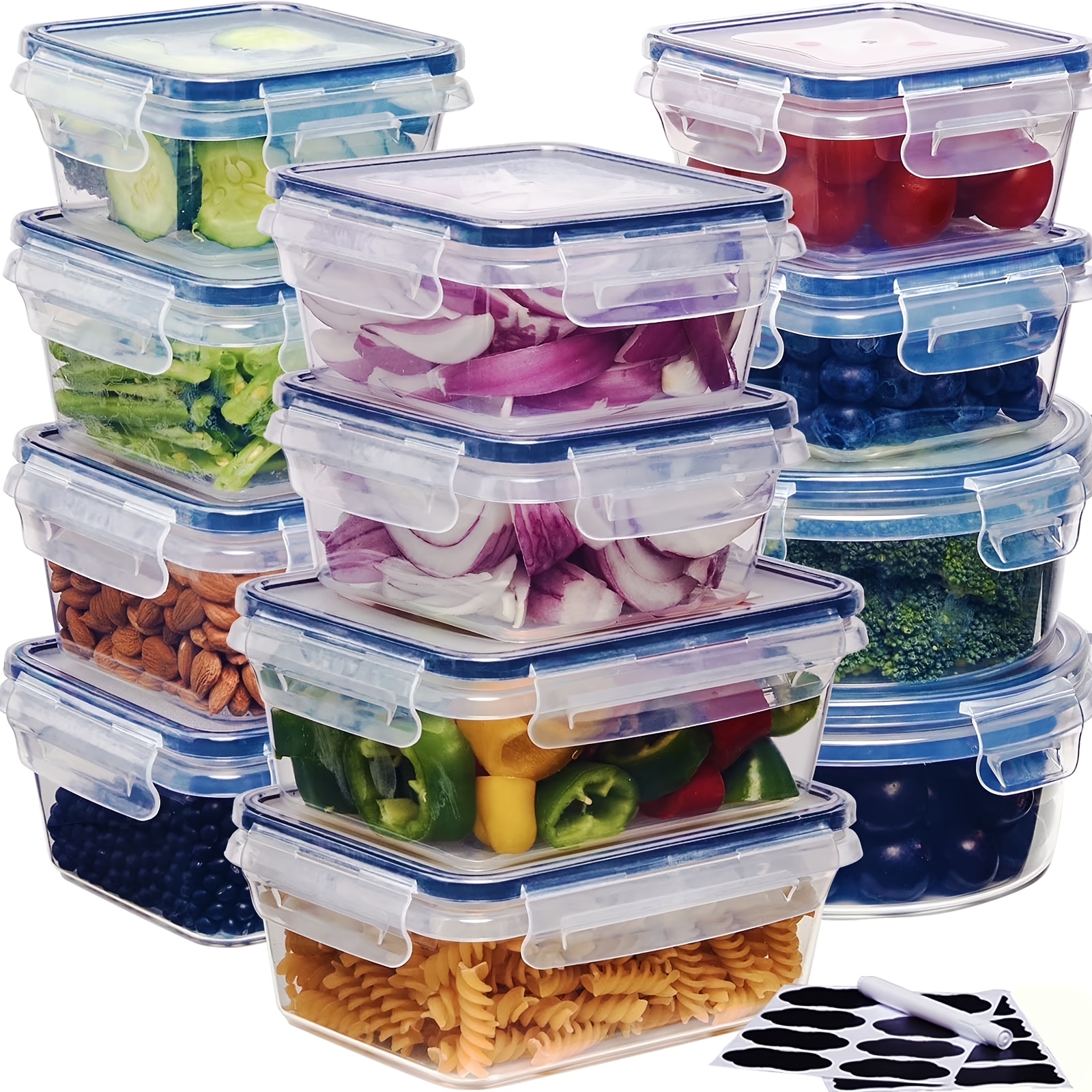 48pcs luxury food storage container set of high quality 