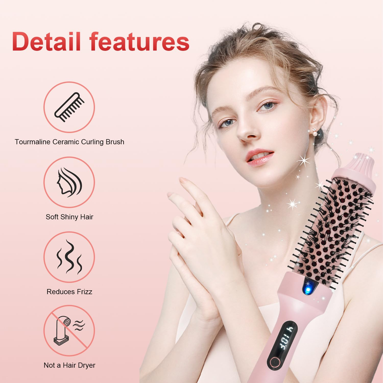 2-in-1 Auto Straightener & Curler Brush