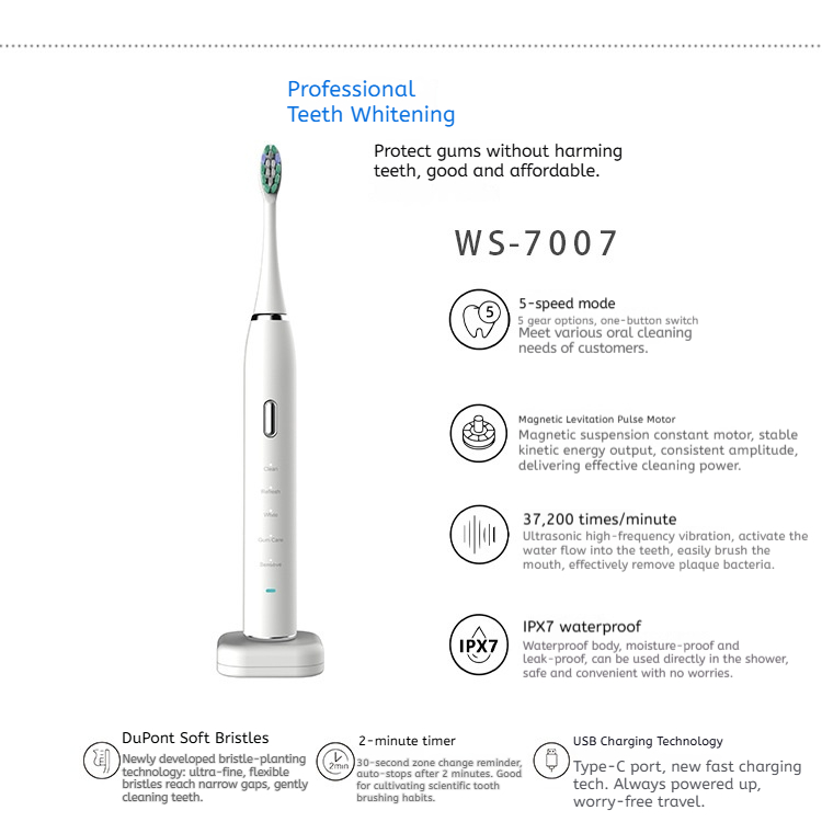 Magnetic levitation electric wireless charging electric toothbrush