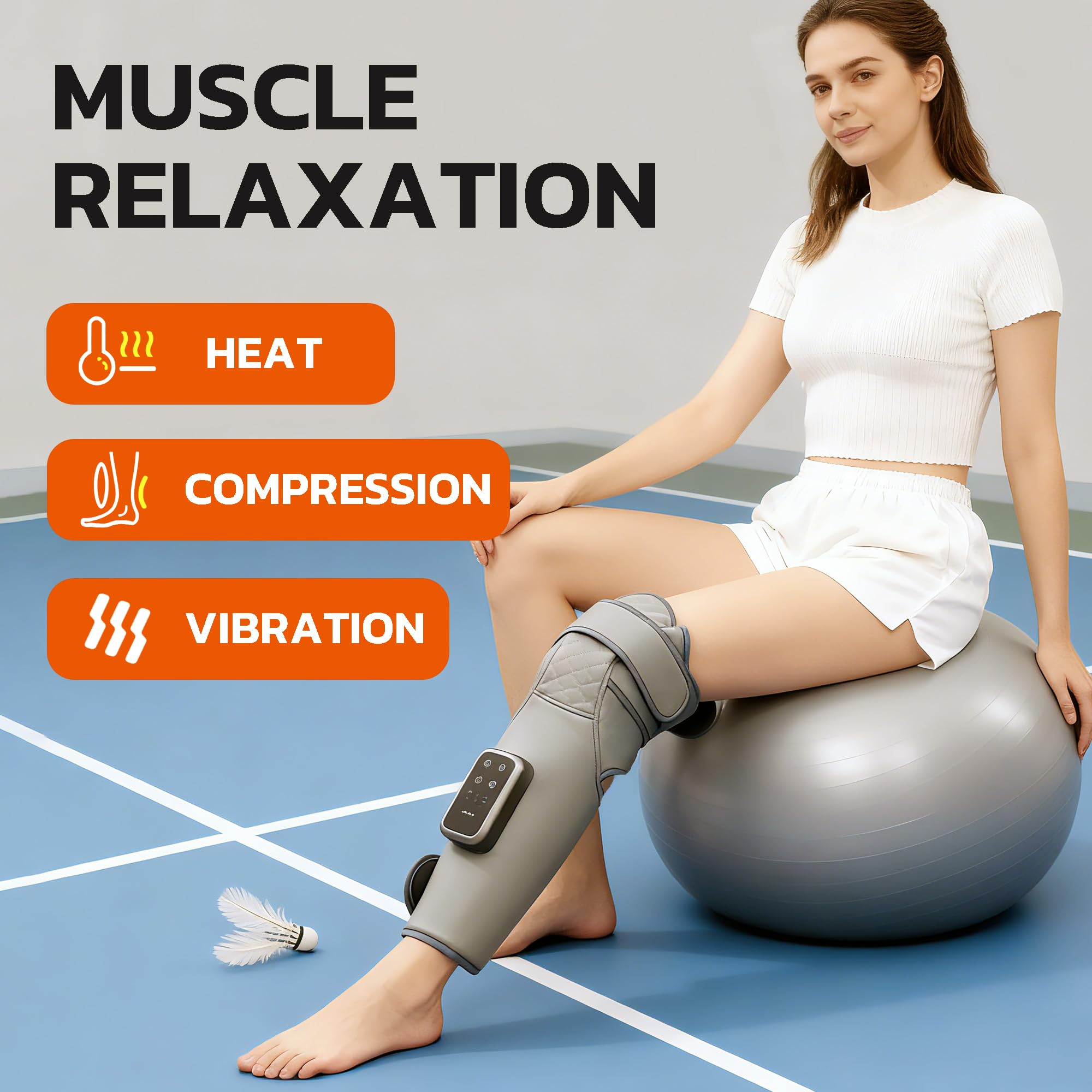 Smart fever calf knee Fabric Leather