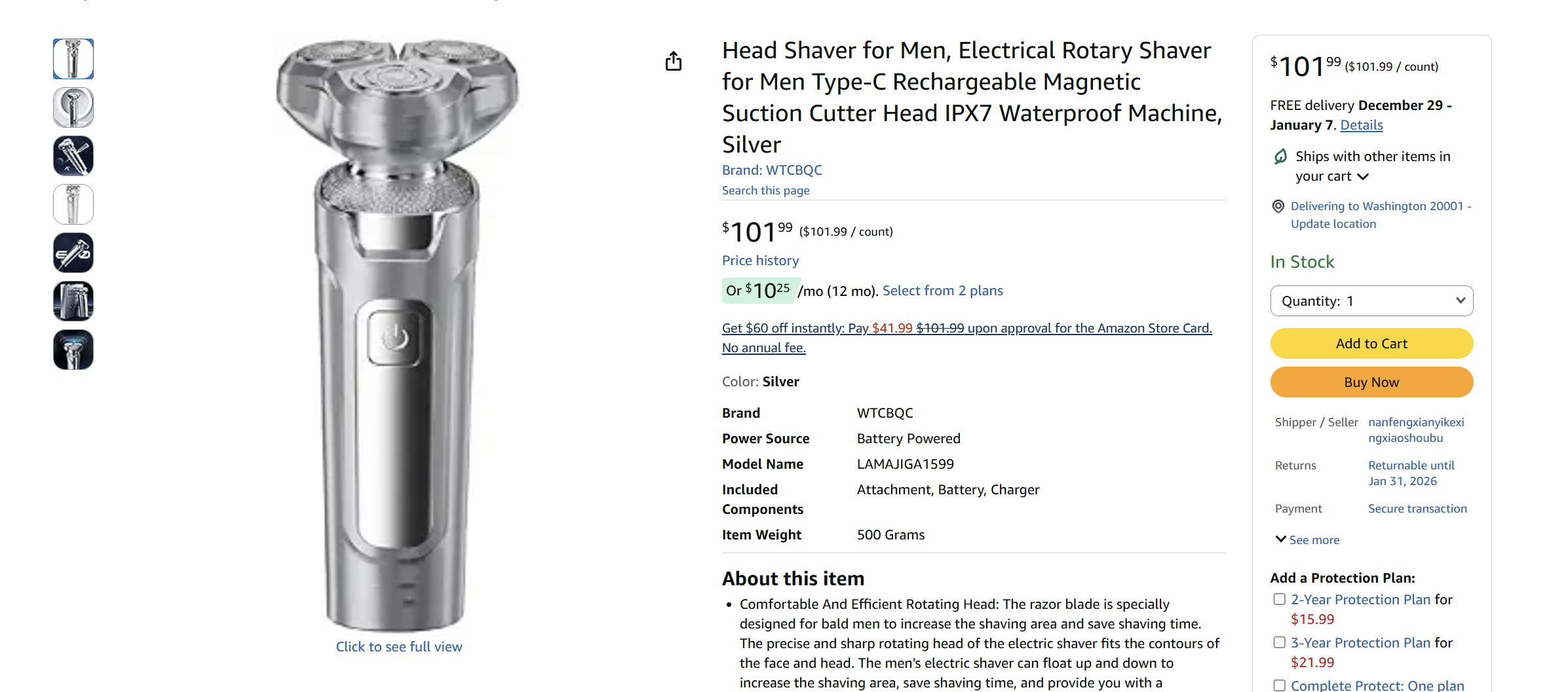 Fully Automatic 3D Floating Shaver