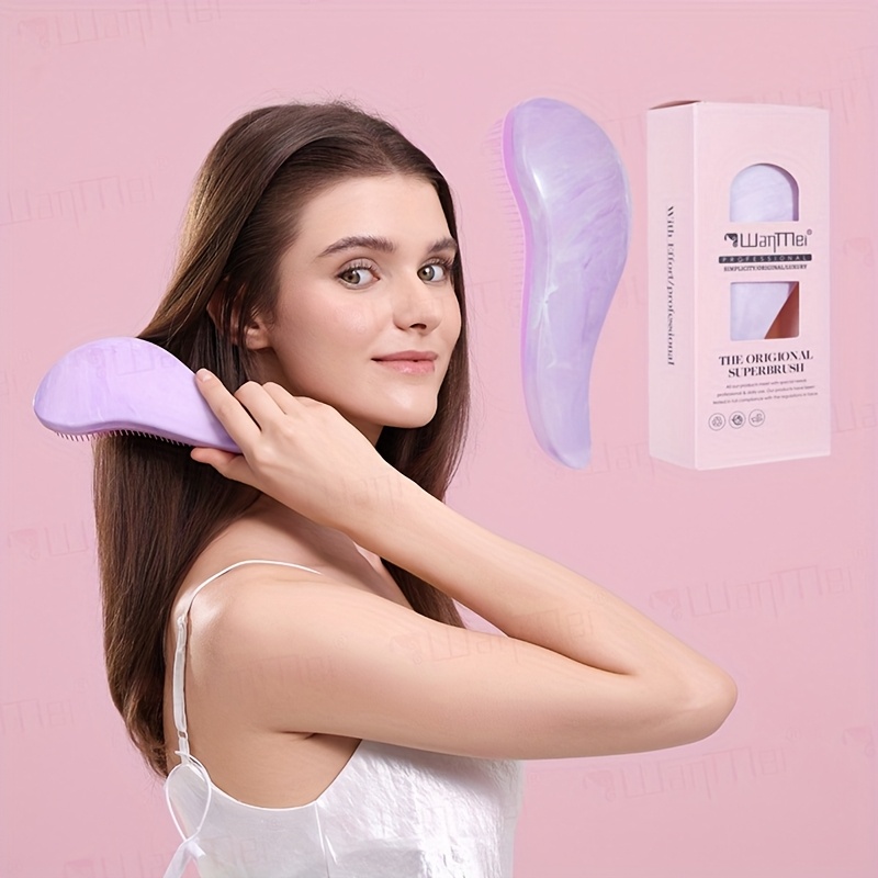 Marbleized Detangling Hair Brush