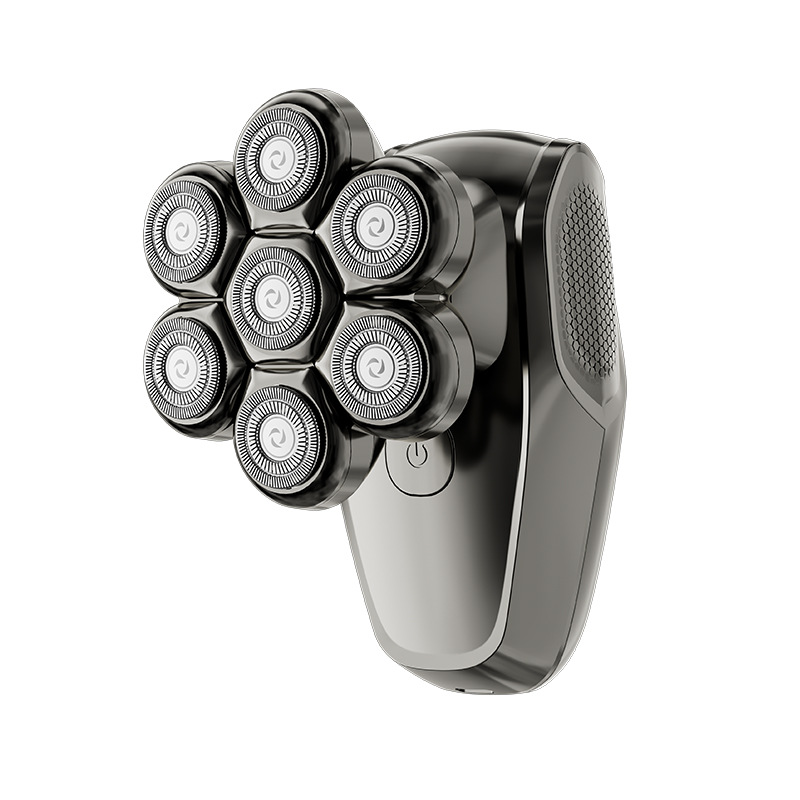 Five-in-one razor with seven heads