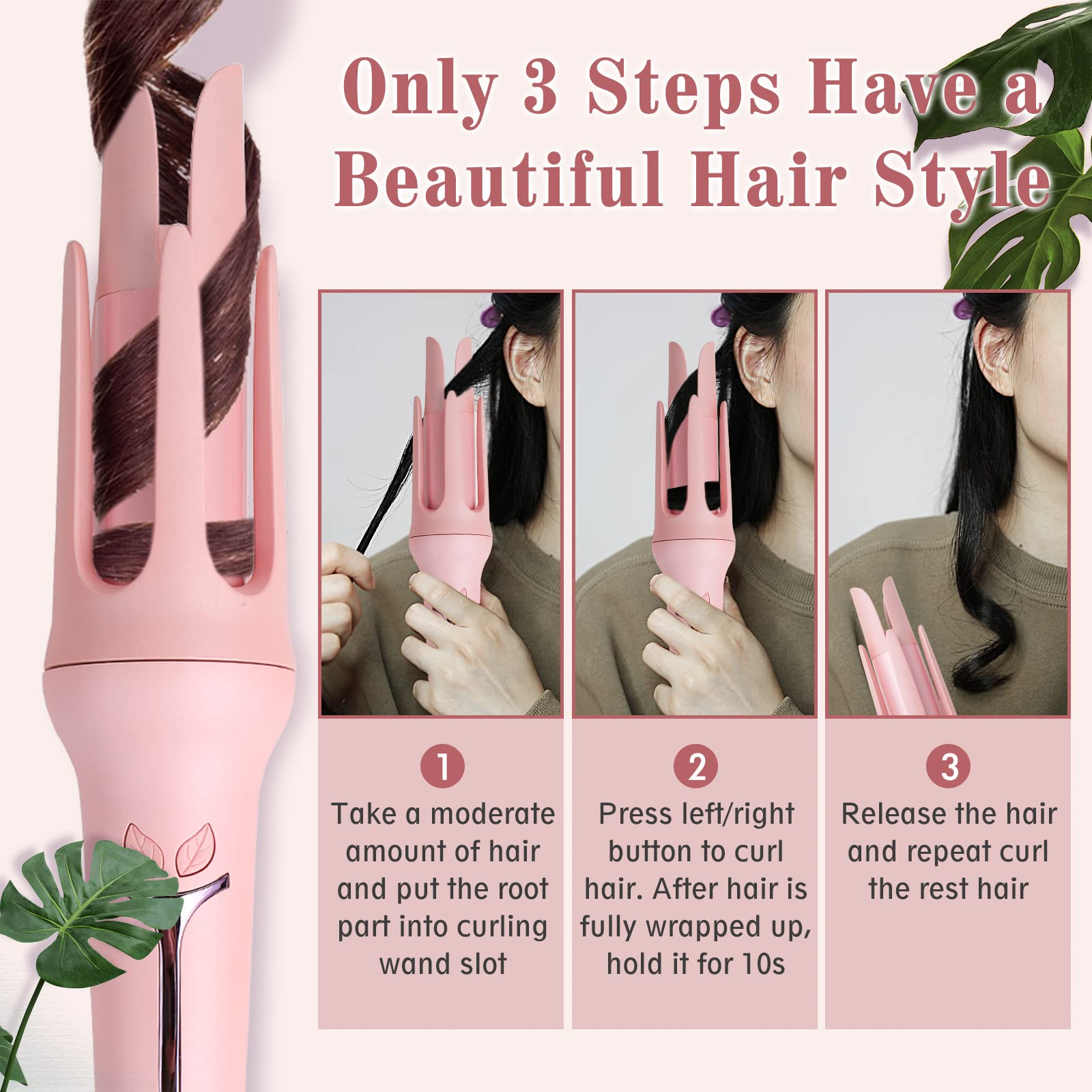 Advanced Auto Curling Iron (PTC & Ceramic)