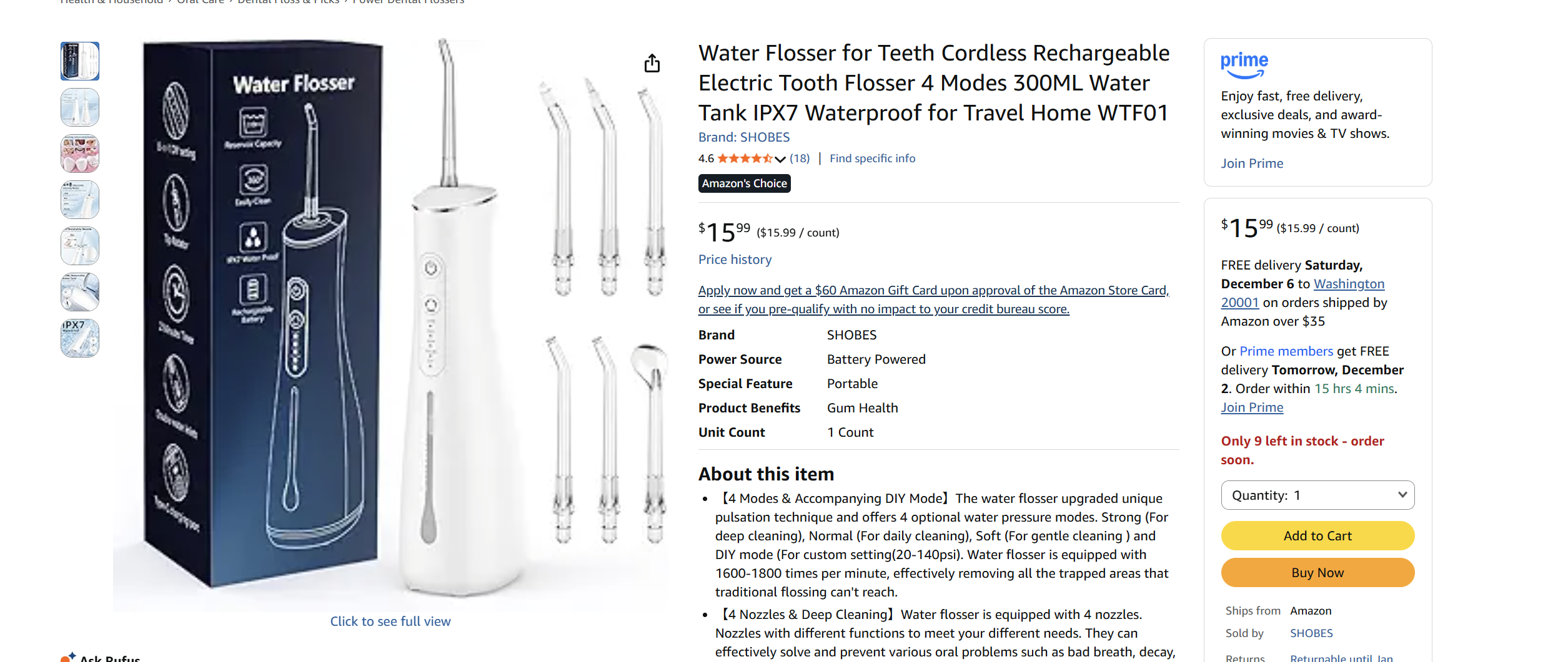 W1 Water Flosser UV disinfection can be customized 2025NEW