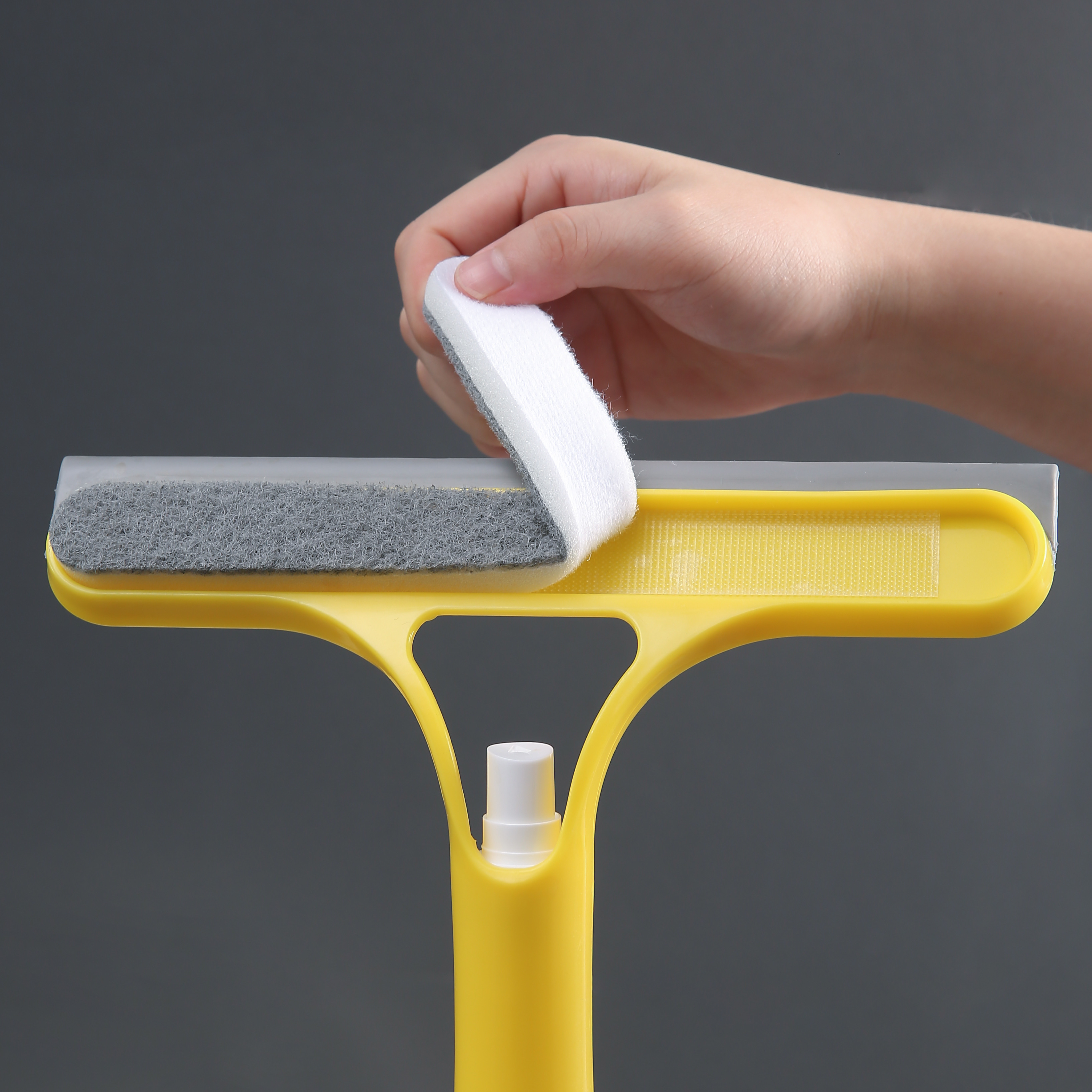3-in-1 & Mirror Scraper with Removable Microfiber Cloth