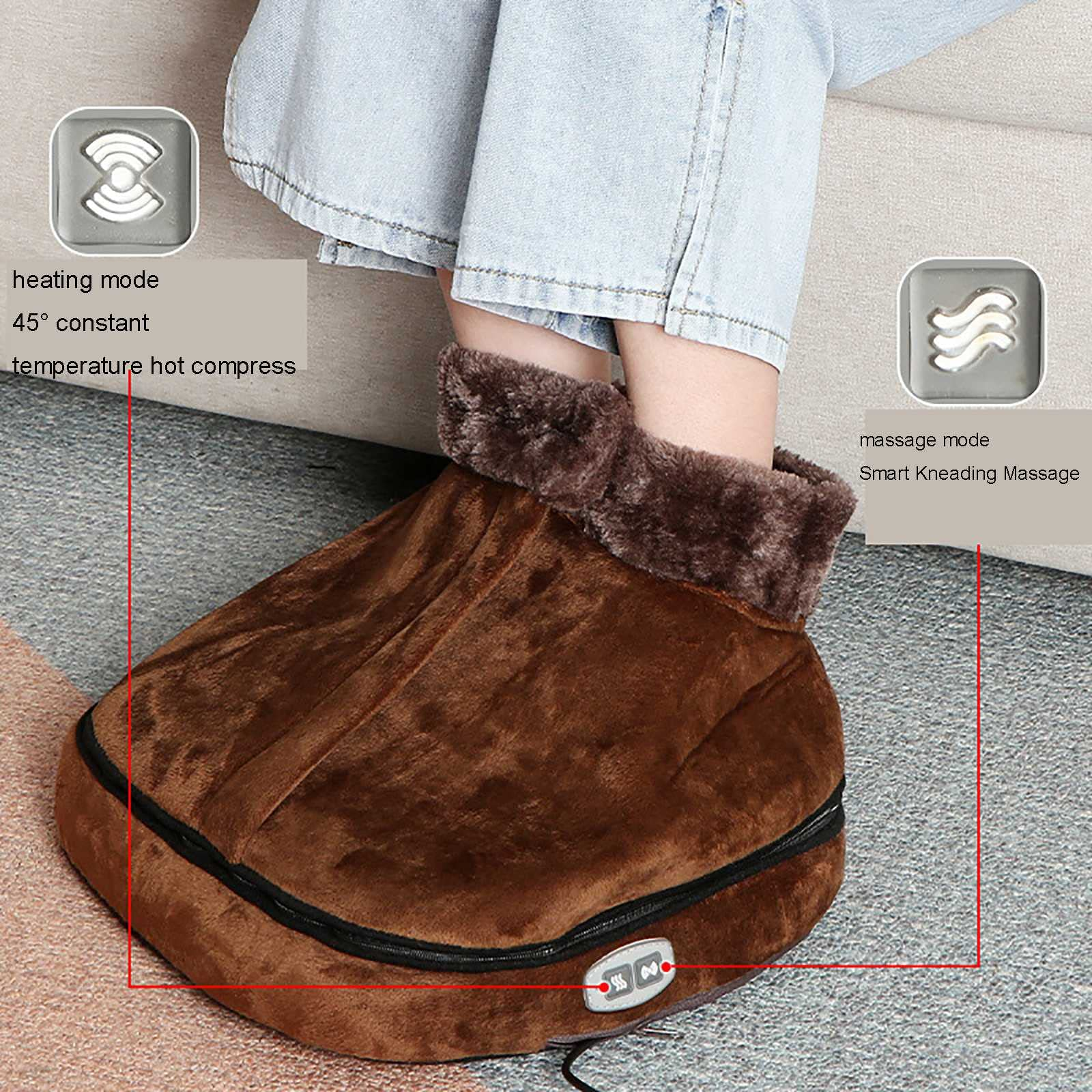 2 in 1 warm boots massage with heating     