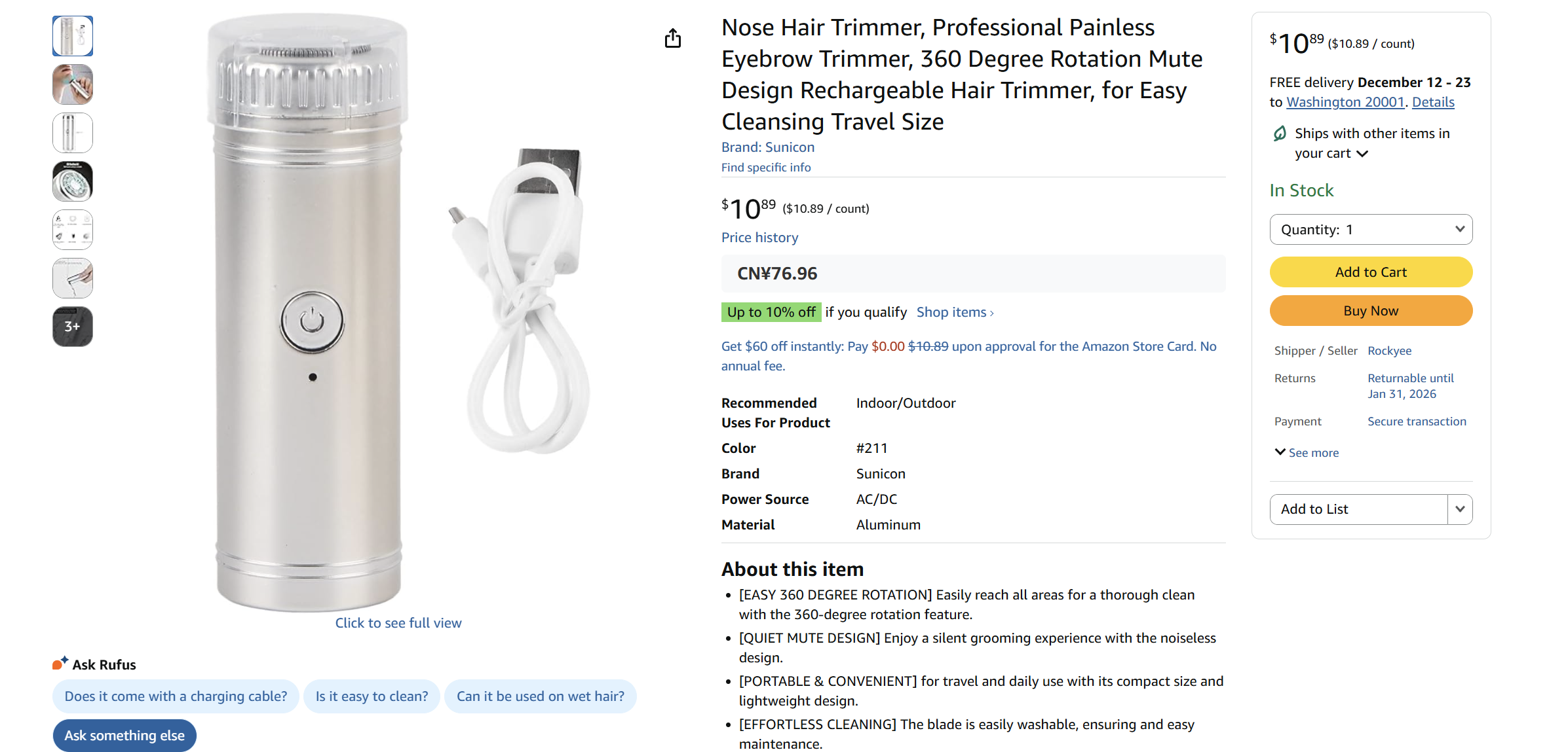 Portable Traveler's Home Wash Shaving