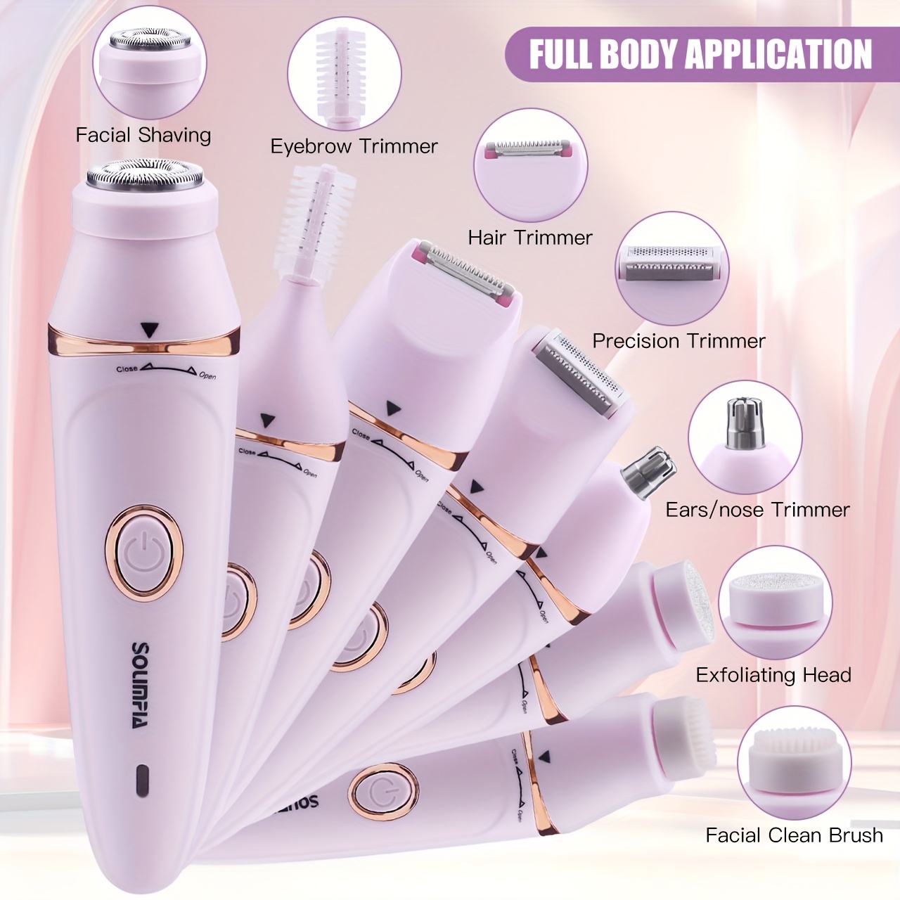 7-in-1 Electric Epilator and Razor