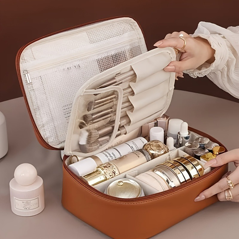 Multi-layer large-capacity detachable makeup bag