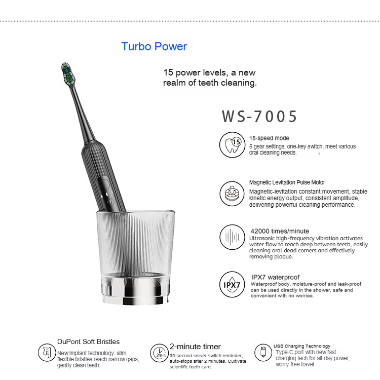 Magnetic levitation electric wireless charging electric toothbrush