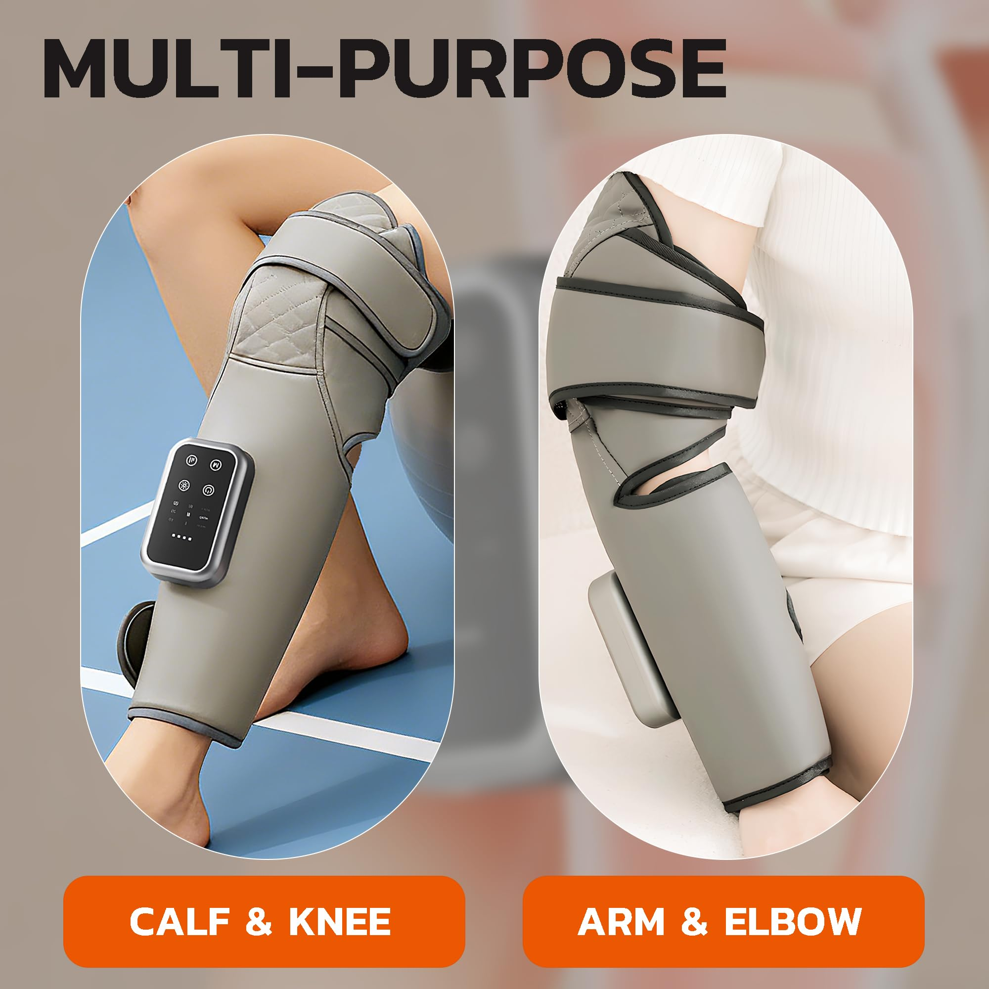 Smart fever calf knee Fabric Leather