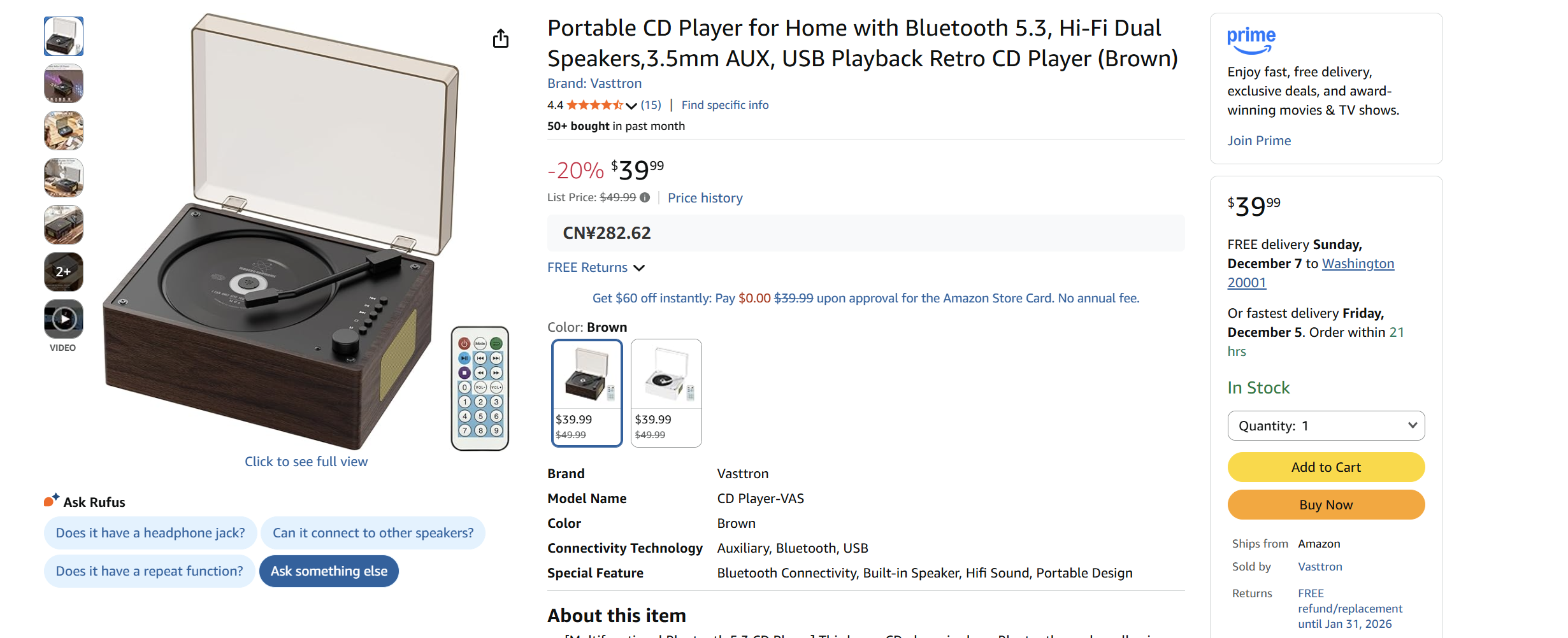 Retro Gift CD Player