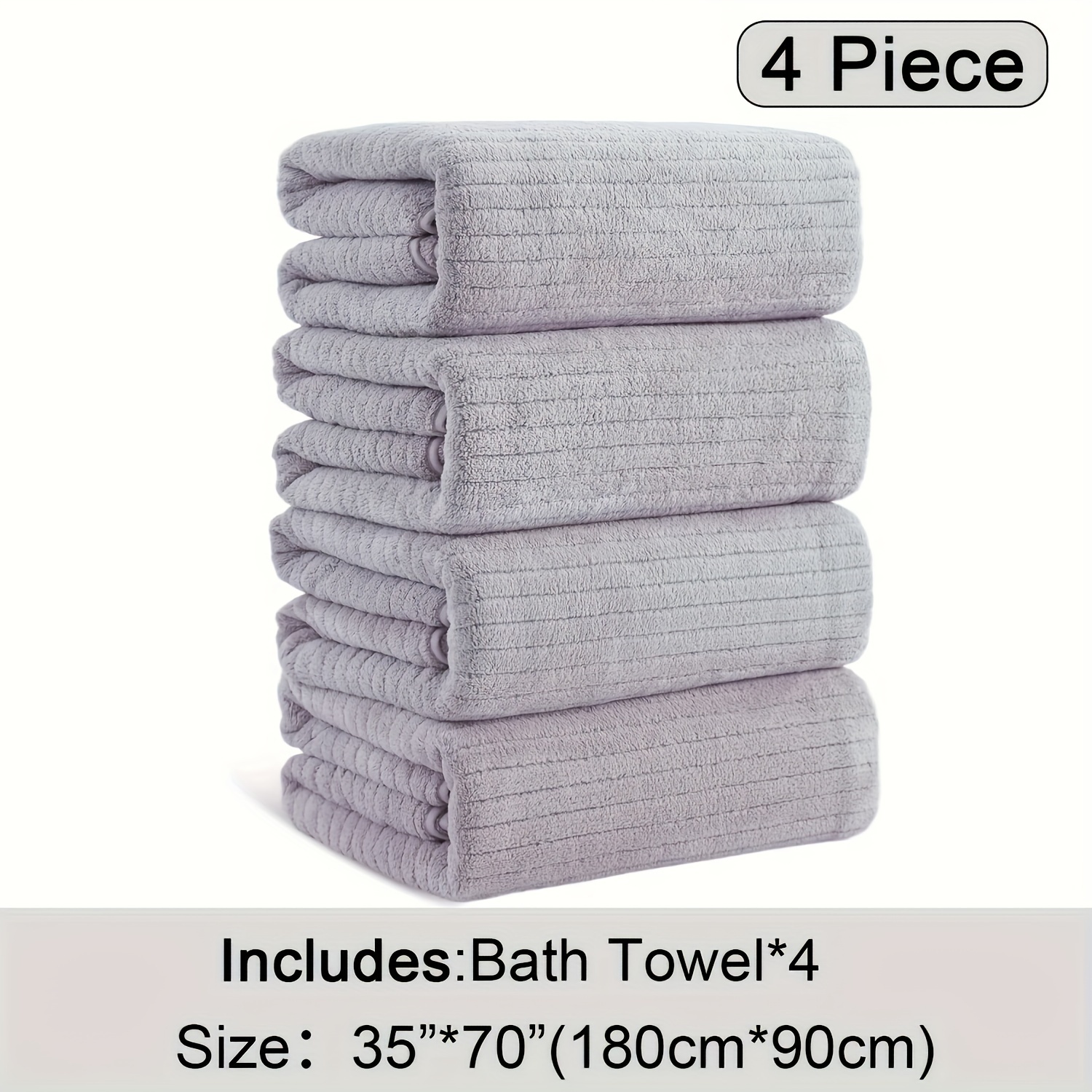 4 Pack XL Bath Towels