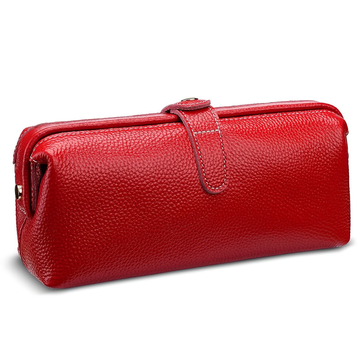 Large Capacity Genuine Leather Travel Makeup Bag