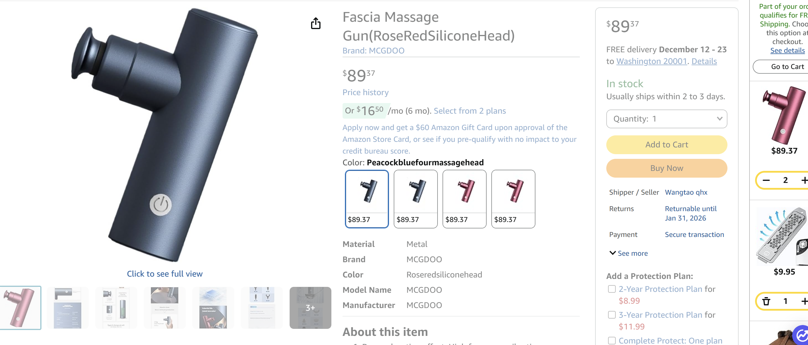 Aluminium Mini Massage Gun  