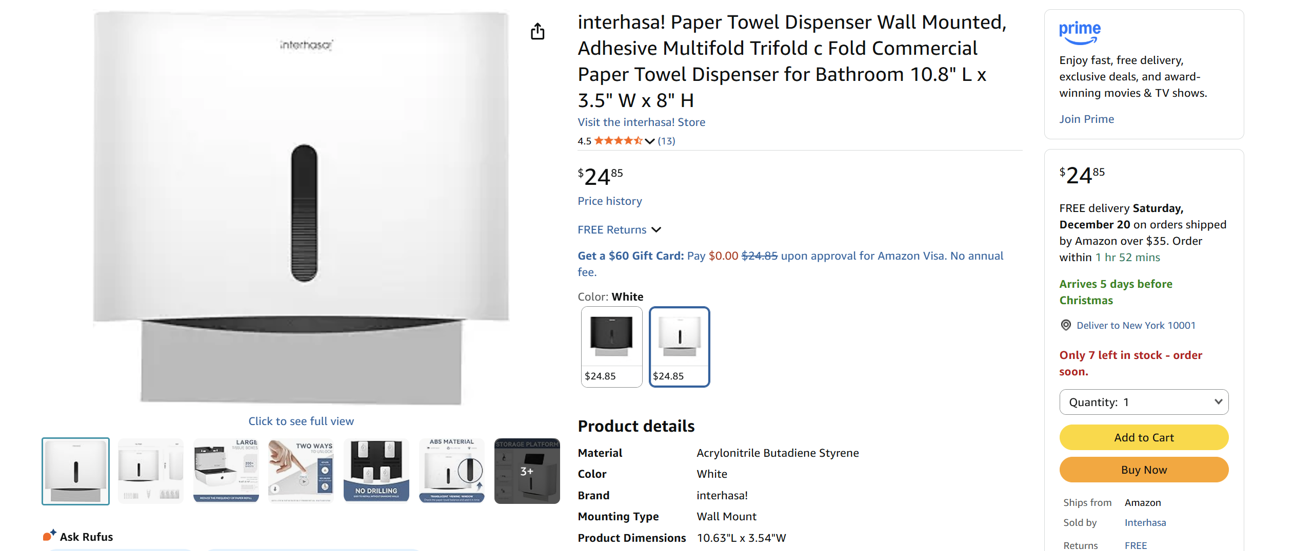 Kitchen toilet paper towel dispenser
