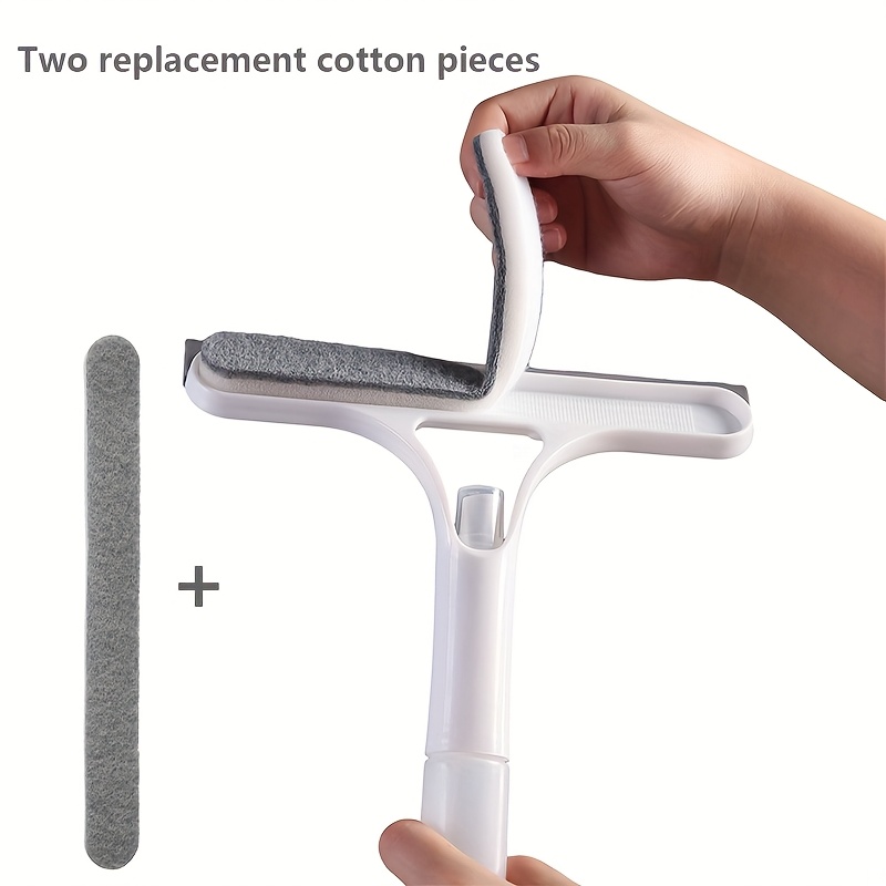 3-in-1 & Mirror Scraper with Removable Microfiber Cloth
