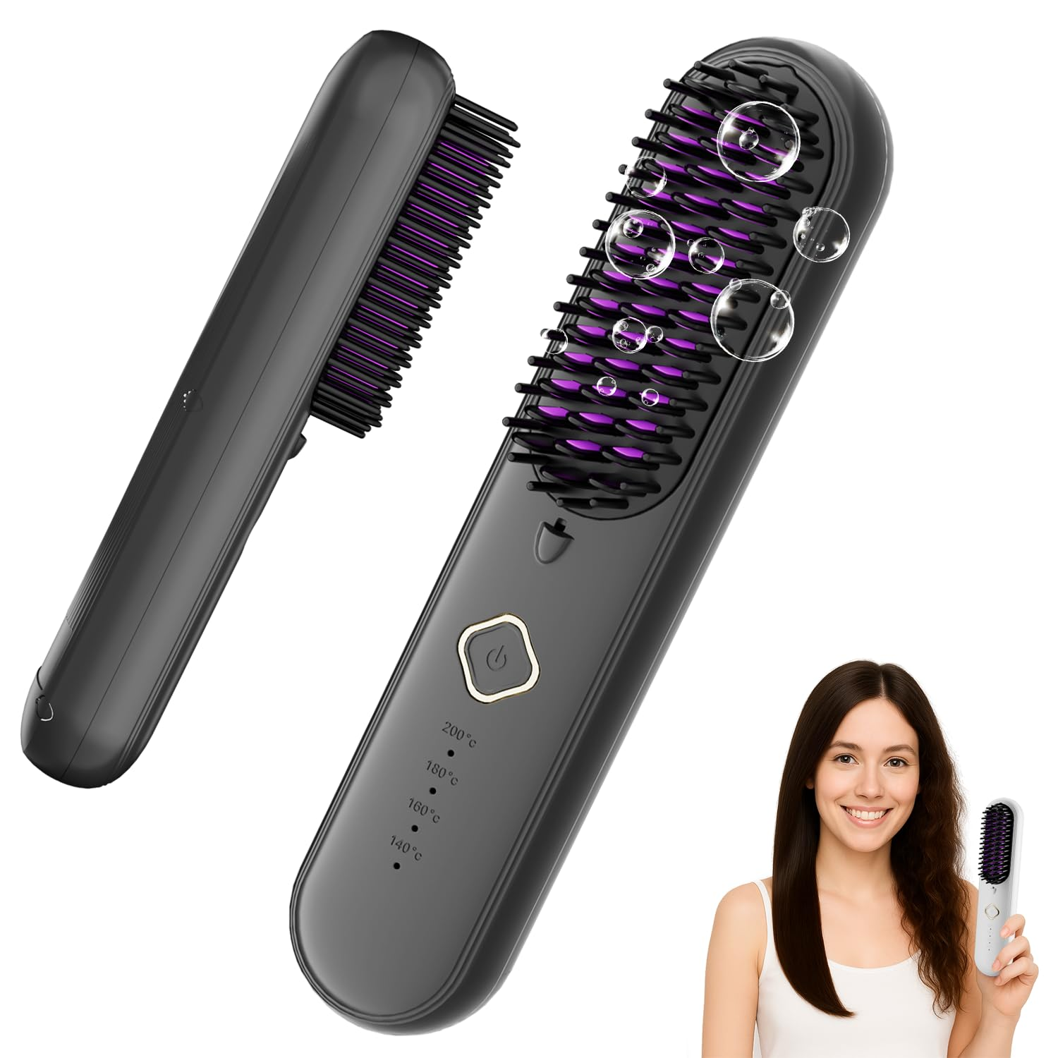 2025 portable ceramic hair comb